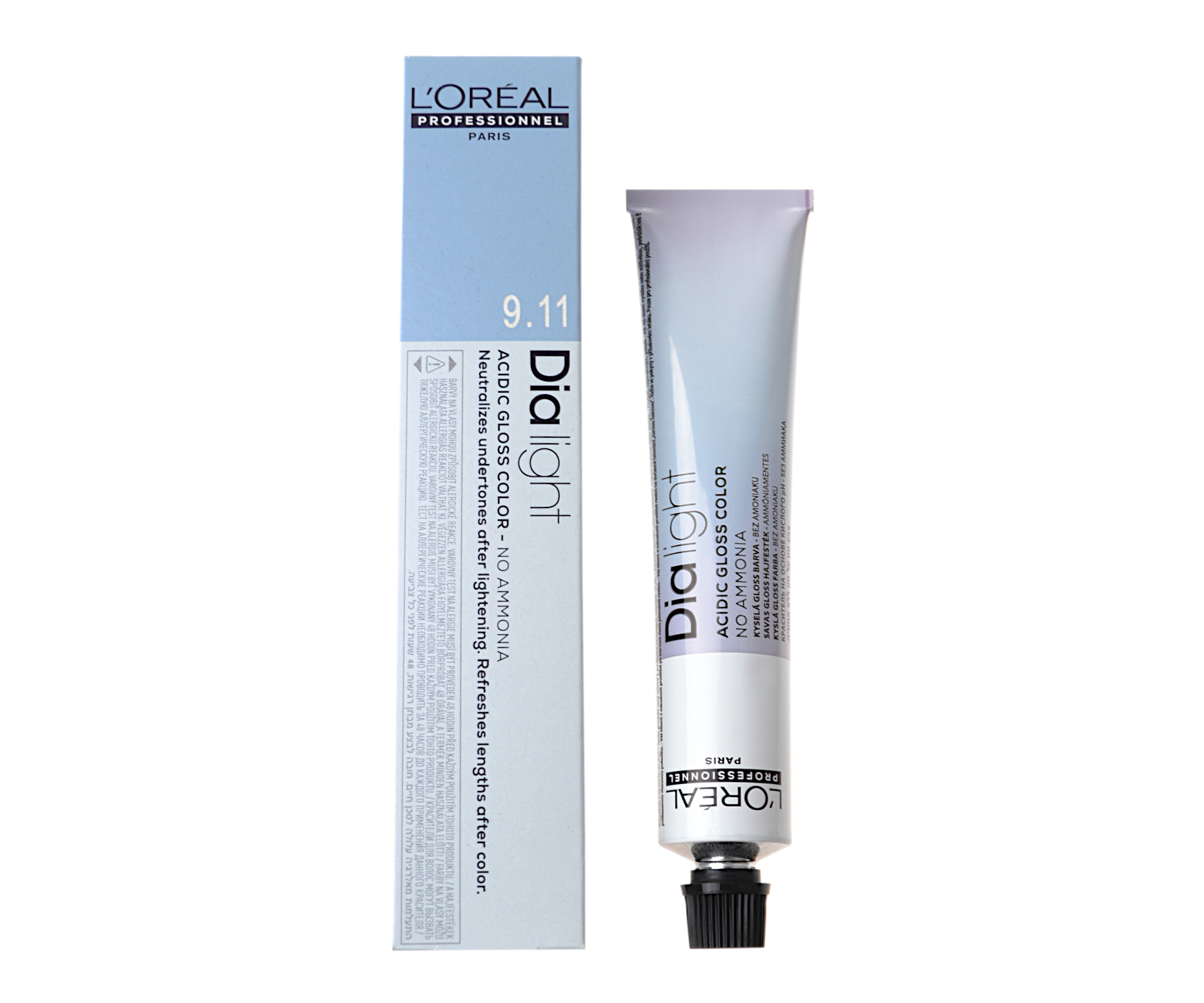 Přeliv na vlasy Loréal Dialight 50 ml - odstín 9.11 velmi světlý sytý popelavý - L’Oréal Professionnel + dárek zdarma