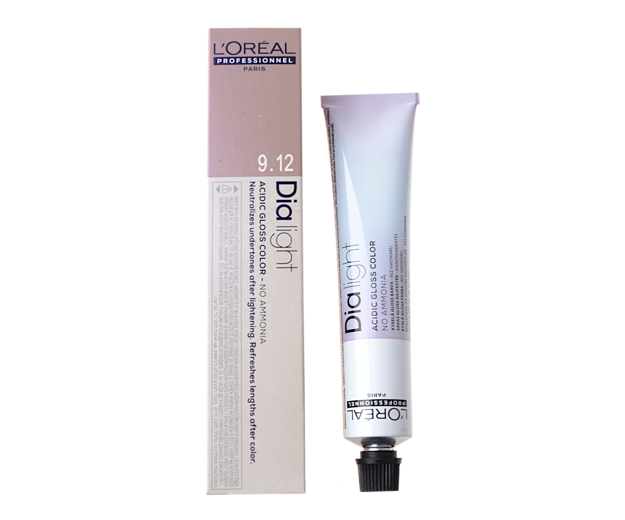 Přeliv na vlasy Loréal Dialight 50 ml - odstín 9.12 velmi světlý popelavý duhový - L’Oréal Professionnel + dárek zdarma