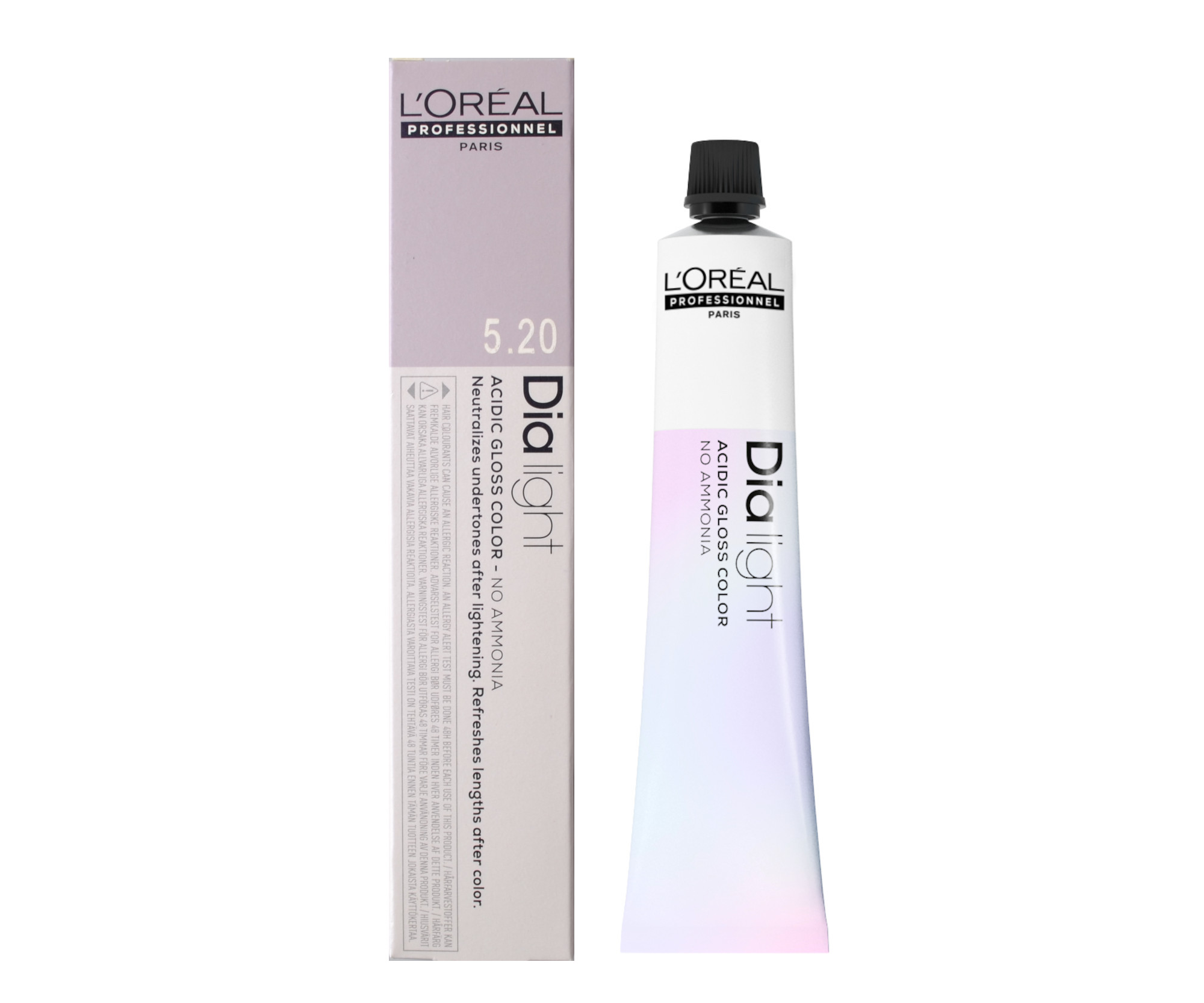Přeliv na vlasy Loréal Dialight 50 ml - odstín 5.20 světlý intenzivní duhový hnědý - L’Oréal Professionnel + dárek zdarma