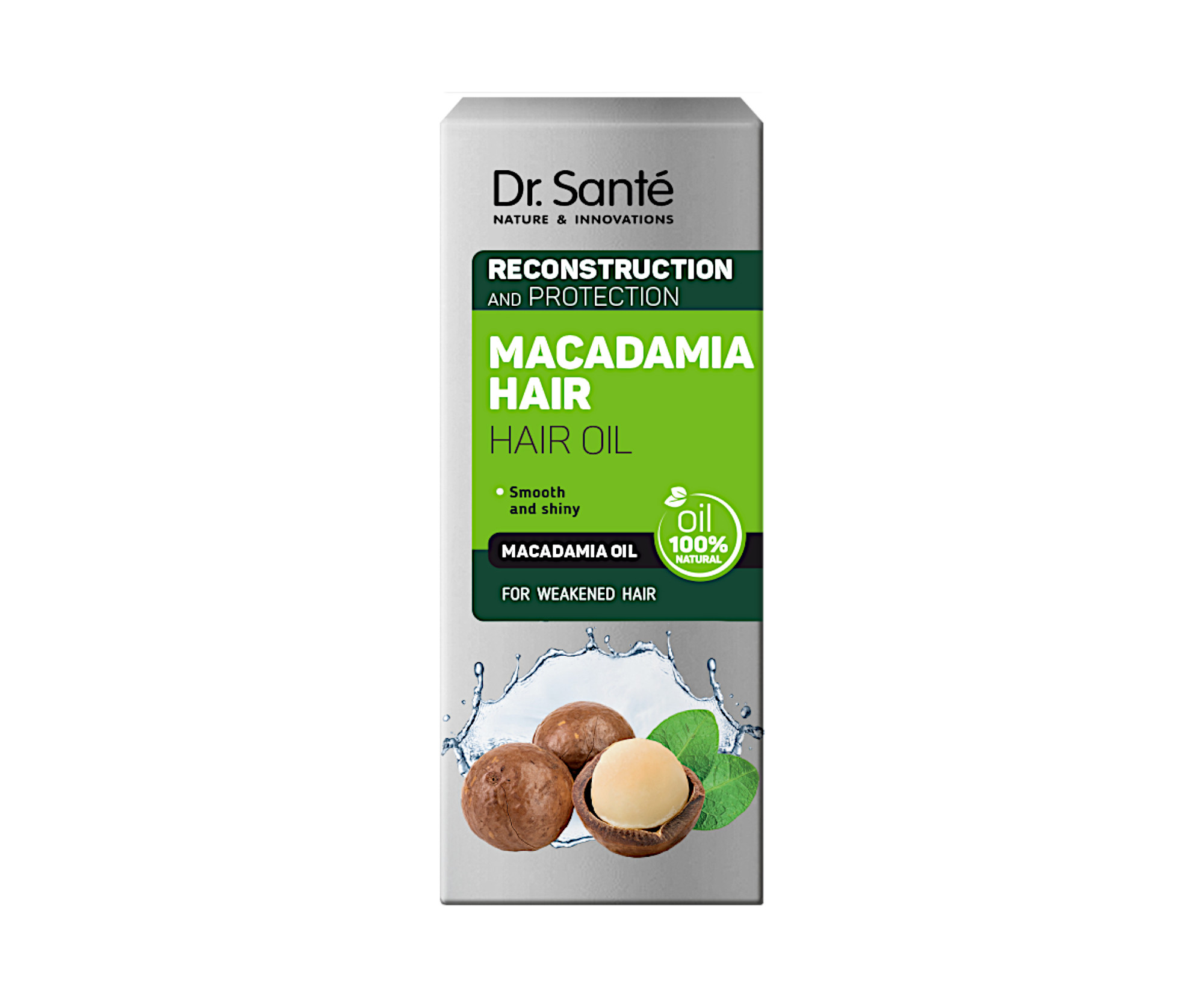 Olejové sérum pro rekonstrukci poškozených vlasů Dr. Santé Macadamia - 50 ml (E5230) + dárek zdarma