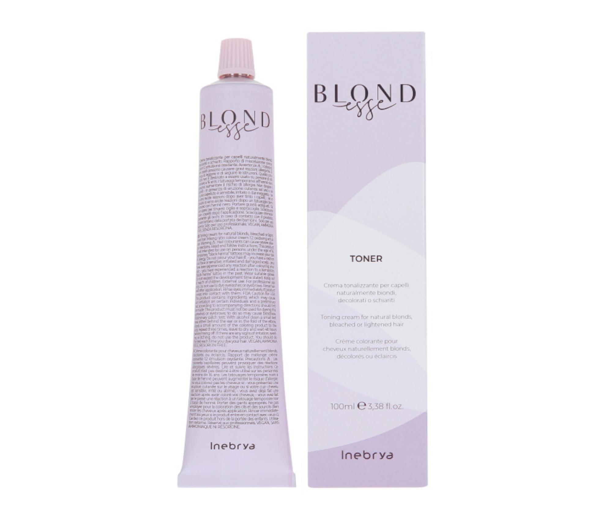 Tónovací krém na blond a odbarvené vlasy Inebrya Blondesse Toner 100 ml - čirý + dárek zdarma
