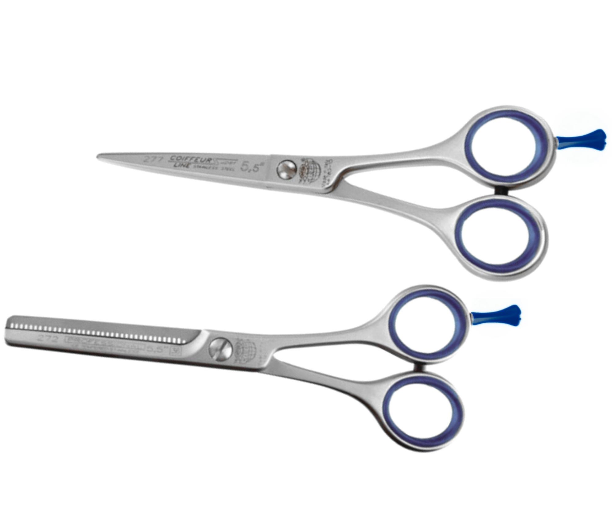 Sada kadeřnických nůžek s mikroozubením 5,5" a efilačních nůžek 5,5" Kiepe Academy (292) + dárek zdarma