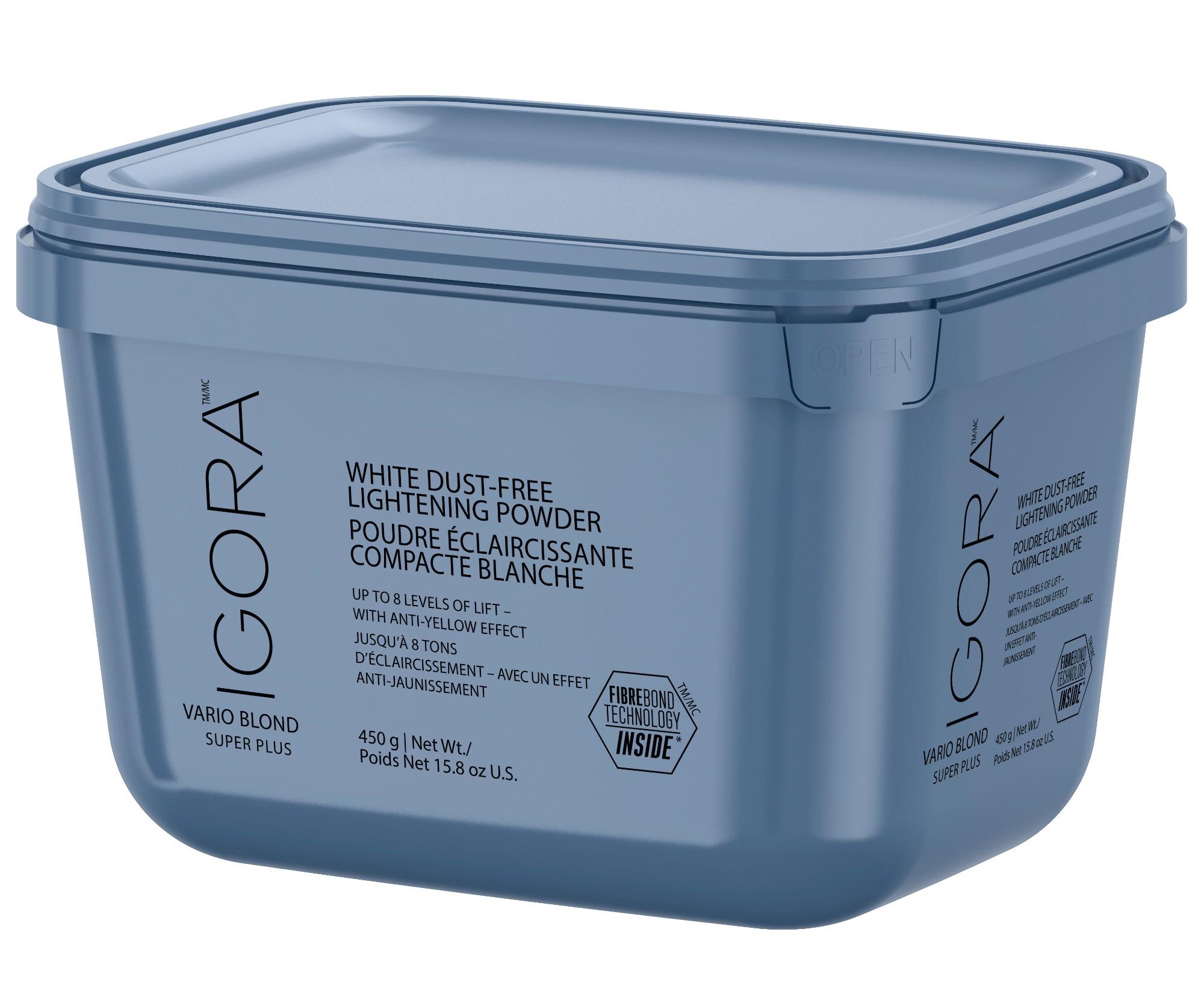 Zesvětlující bezprašný pudr Schwarzkopf Professional Igora Vario Blond Super Plus 8 - 450 g + dárek zdarma