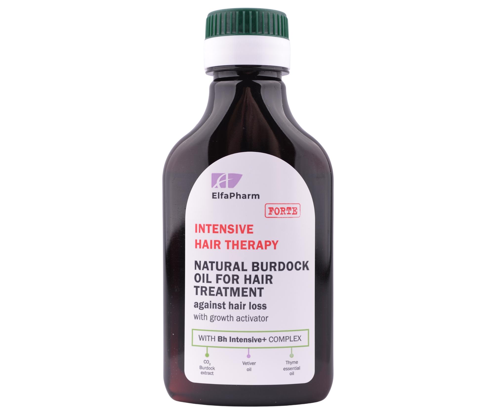 Olej proti vypadávání vlasů Elfa Pharm Intensive Hair Therapy Forte Natural Burdock Oil For Hair Treatment - 100 ml