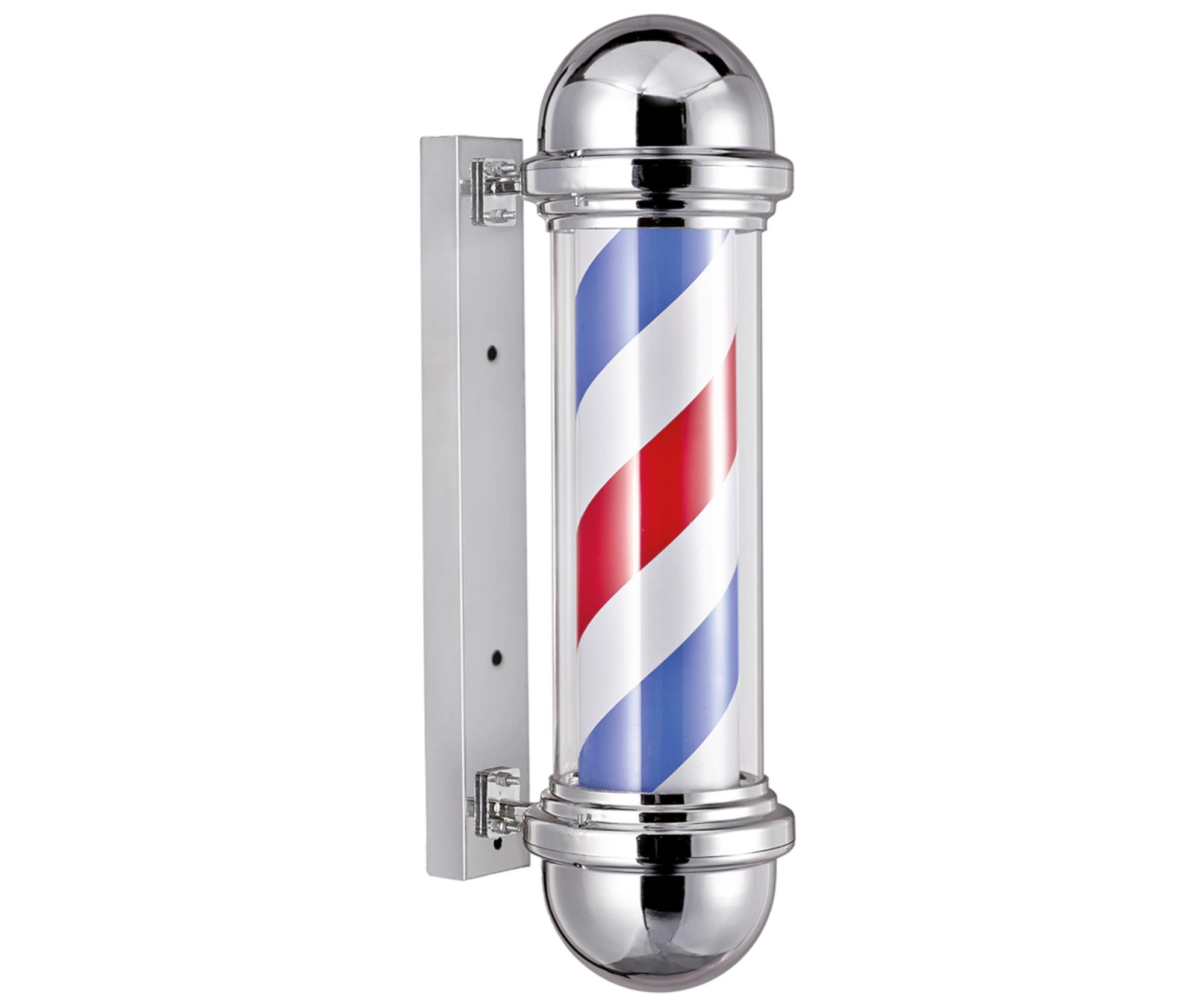 Světelný poutač pro holičství Eurostil Professional - 50 cm, stříbrný (04743) + dárek zdarma