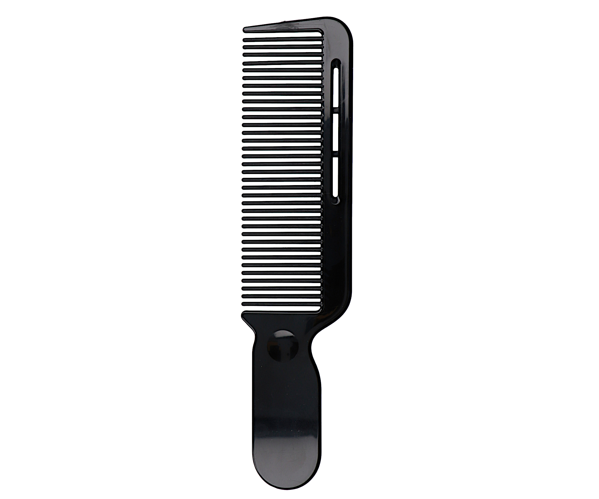 Barber hřeben na vlasy Eurostil Profesional - černý (06802)
