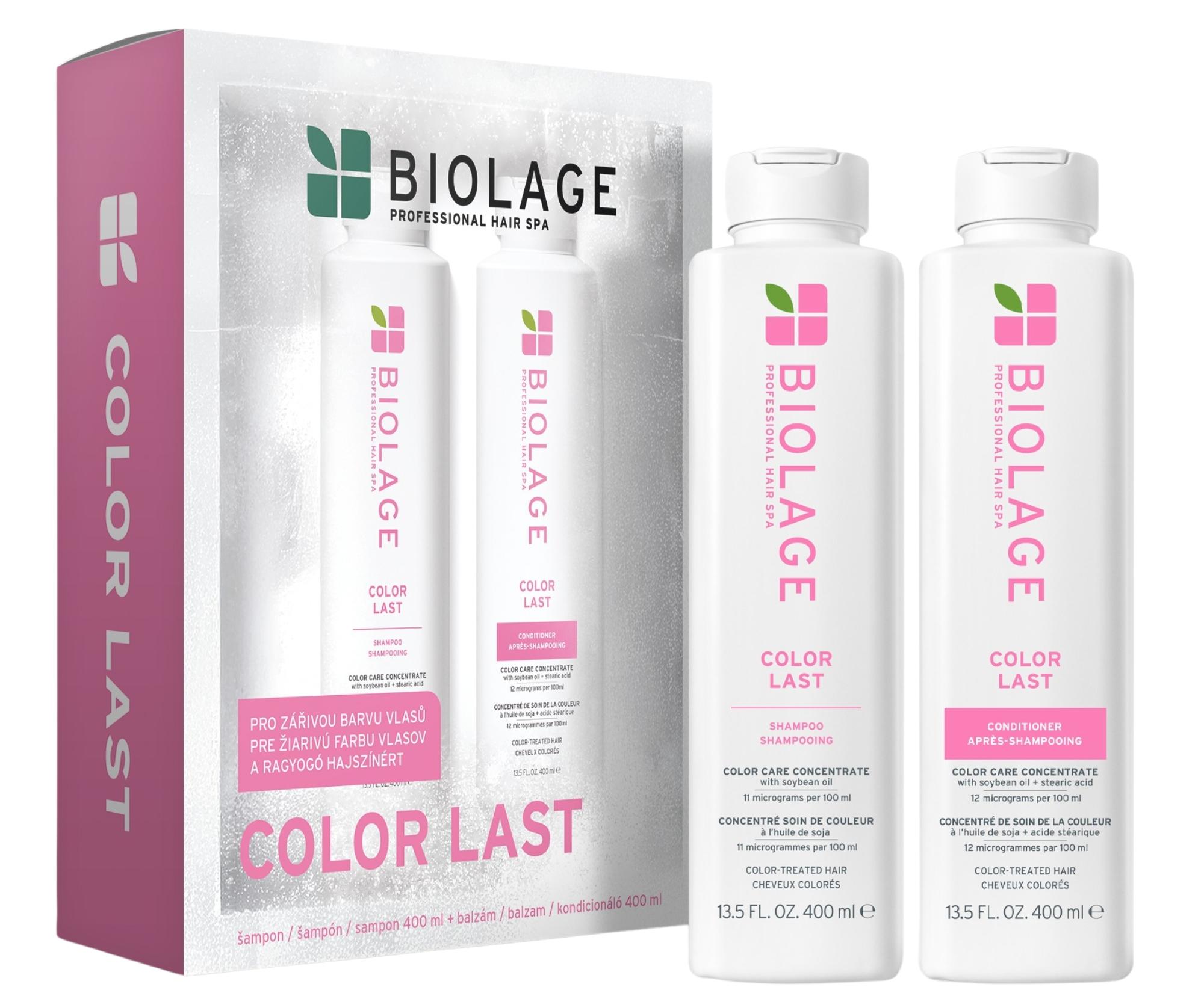 Dárková sada pro zářivou barvu vlasů Biolage Color Last + dárek zdarma