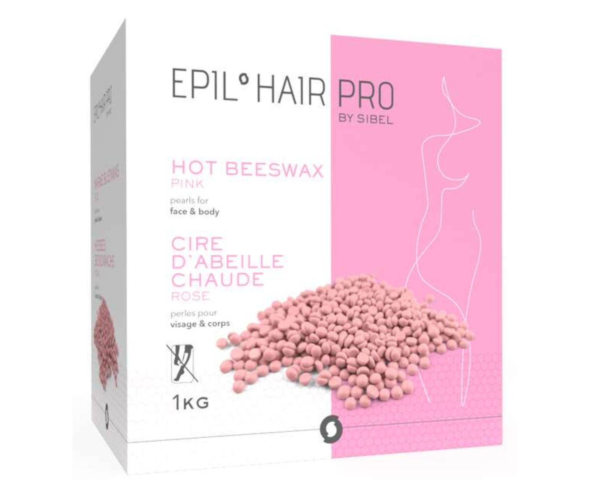 Depilační vosk na tělo a obličej Sibel Beeswax Pearls - růžový, 1000 g (7410444) + dárek zdarma