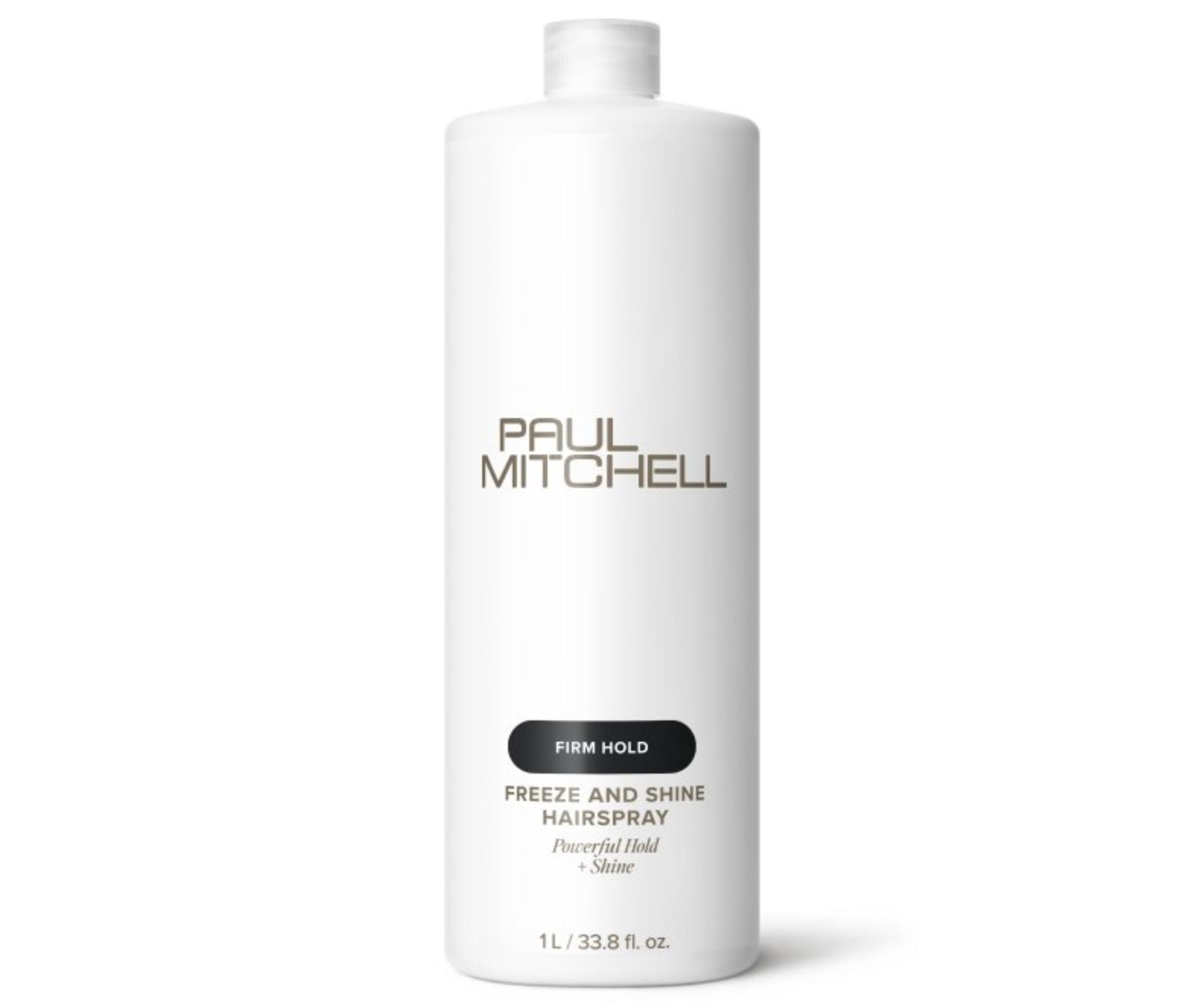 Lak na vlasy bez aerosolu se silnou fixací Paul Mitchell Firm Hold Freeze and Shine Hairspray - 1000 ml, náhradní náplň + dárek zdarma