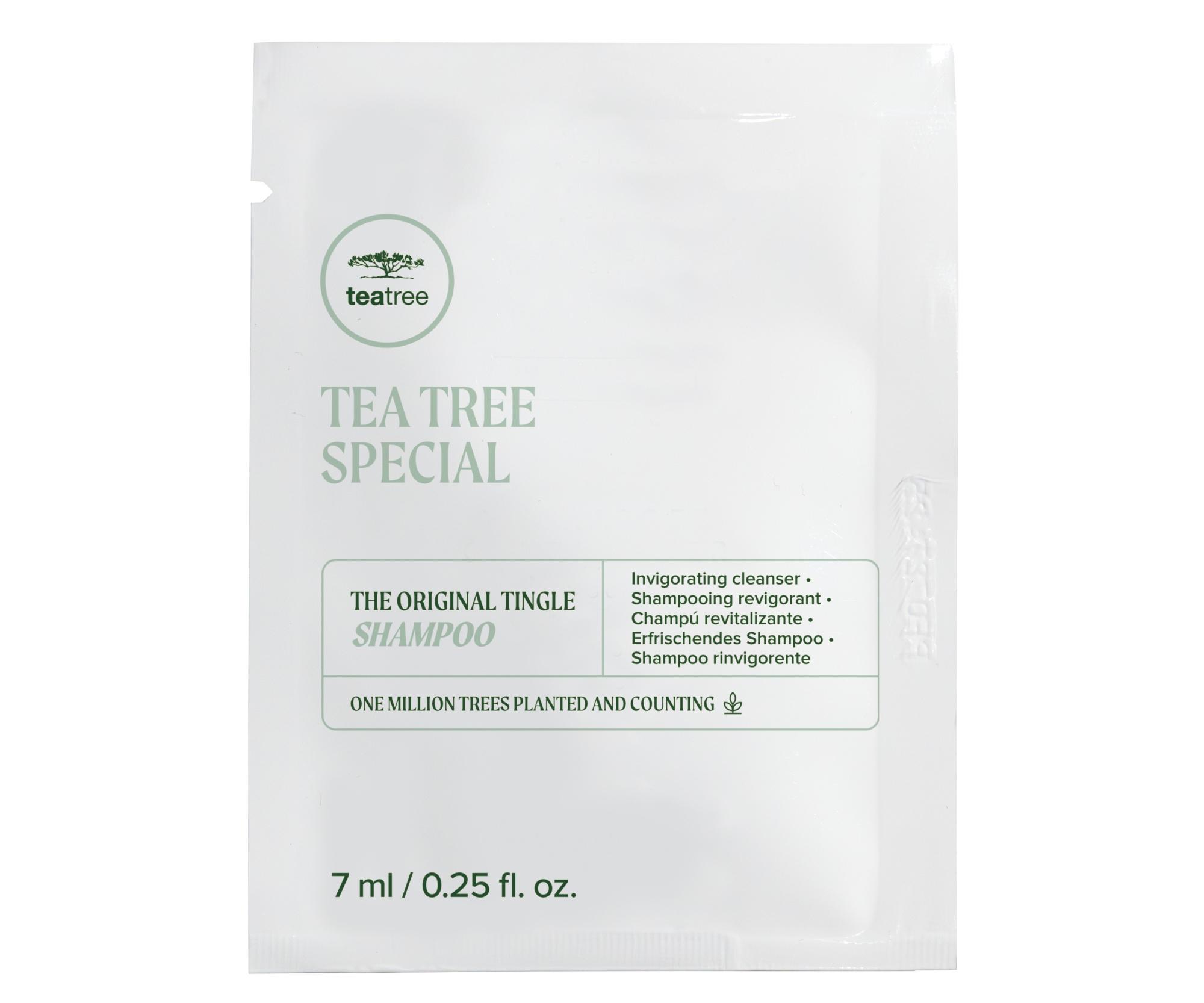 Osvěžující šampon na vlasy Paul Mitchell Tea Tree Special The Original Tingle Shampoo - 7 ml