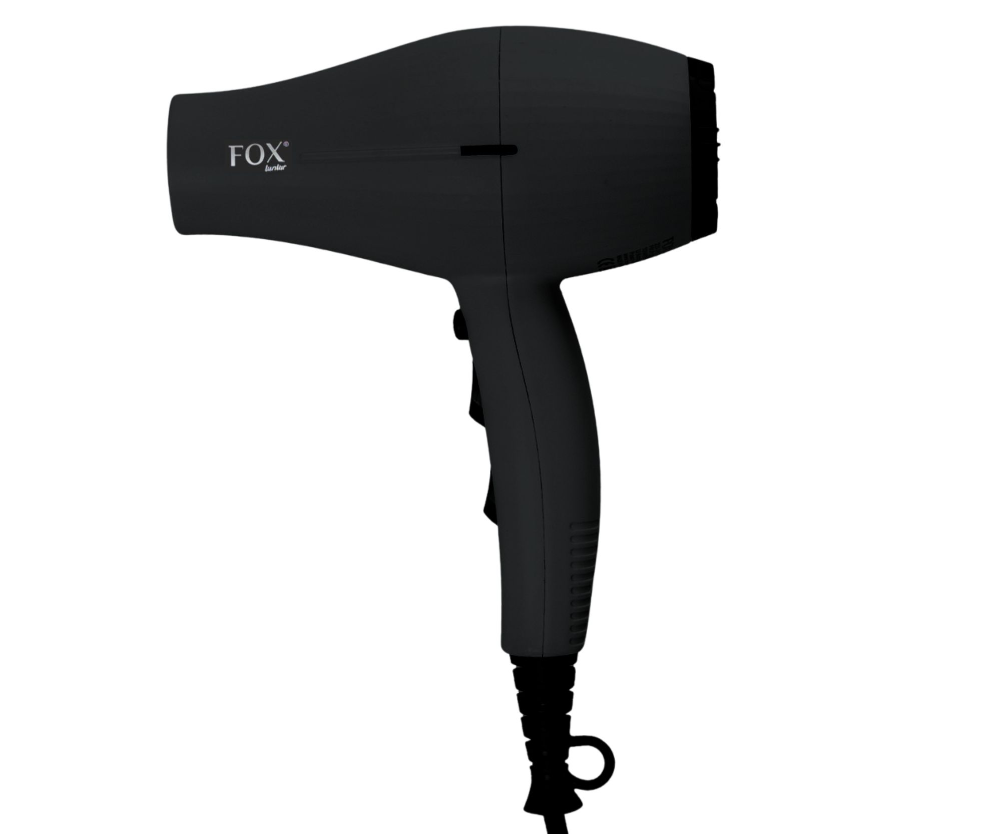 Profesionální kompaktní fén na vlasy Fox Junior - 2200 W, matný černý (1303092) + dárek zdarma
