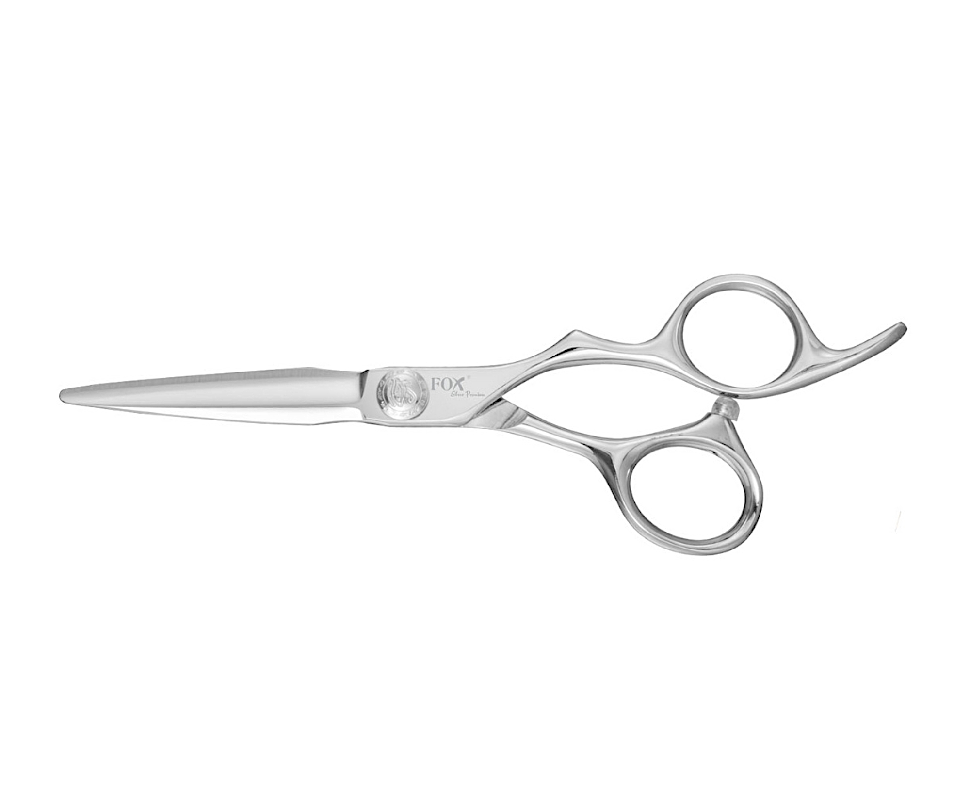 Kadeřnické nůžky Fox Silver Premium 5,5" - stříbrné (1509544) + DÁREK ZDARMA