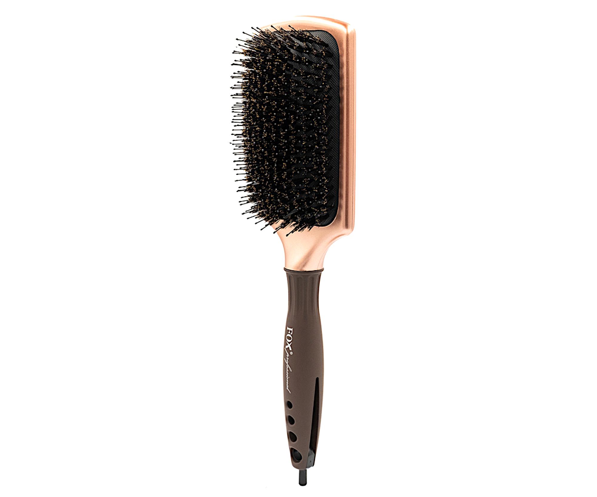 Kartáč na vlasy s nylonovými a kančími štětinami Fox Paddle Nylon a Boar (1509367) + dárek zdarma