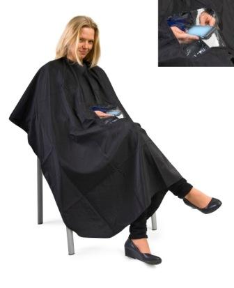 Kadeřnická pláštěnka s okénkem Fox Silky line - 106 x 130 mm (7512031, 1509422) + DÁREK ZDARMA
