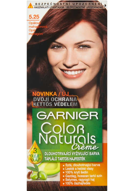Permanentní barva Garnier Color Naturals 5.25 opálová mahagonová + dárek zdarma