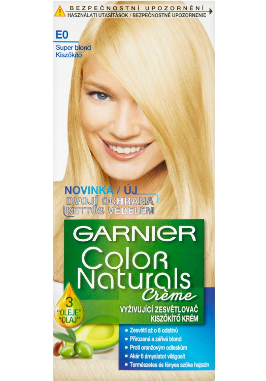 Zesvětlující barva Garnier Color Naturals E0 super blond + dárek zdarma