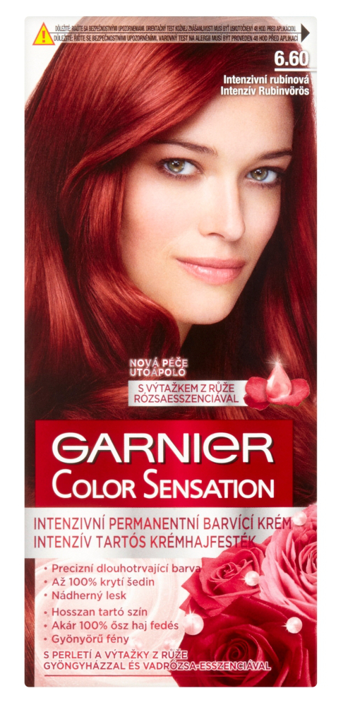 Permanentní barva Garnier Color Sensation 6.60 intenzivní rubínová + dárek zdarma