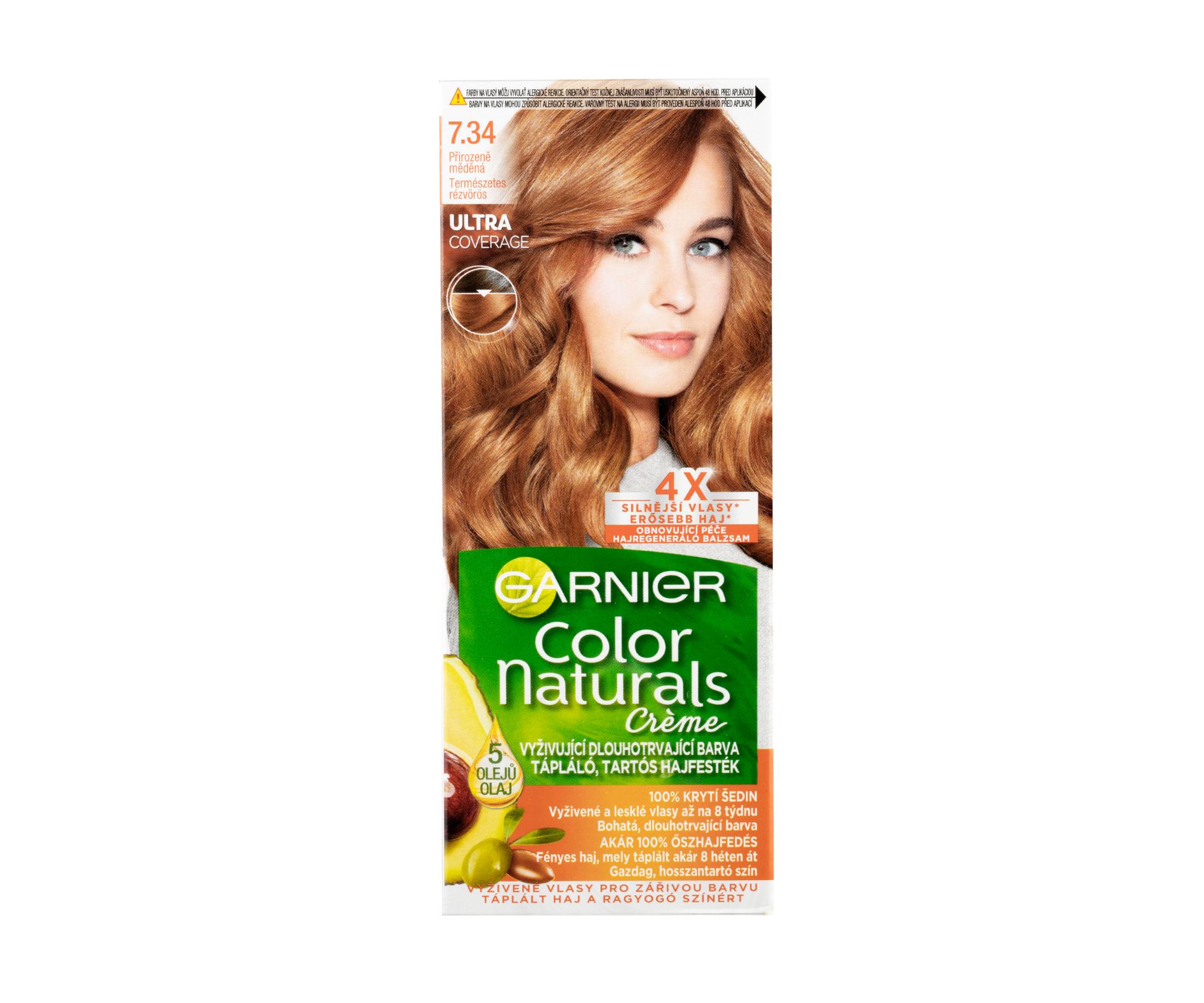 Permanentní barva Garnier Color Naturals 7.34 přirozená měděná + dárek zdarma
