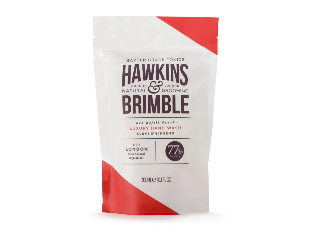 Tekuté mýdlo na ruce Hawkins a Brimble - 300 ml, náhradní náplň (HAW082) + dárek zdarma