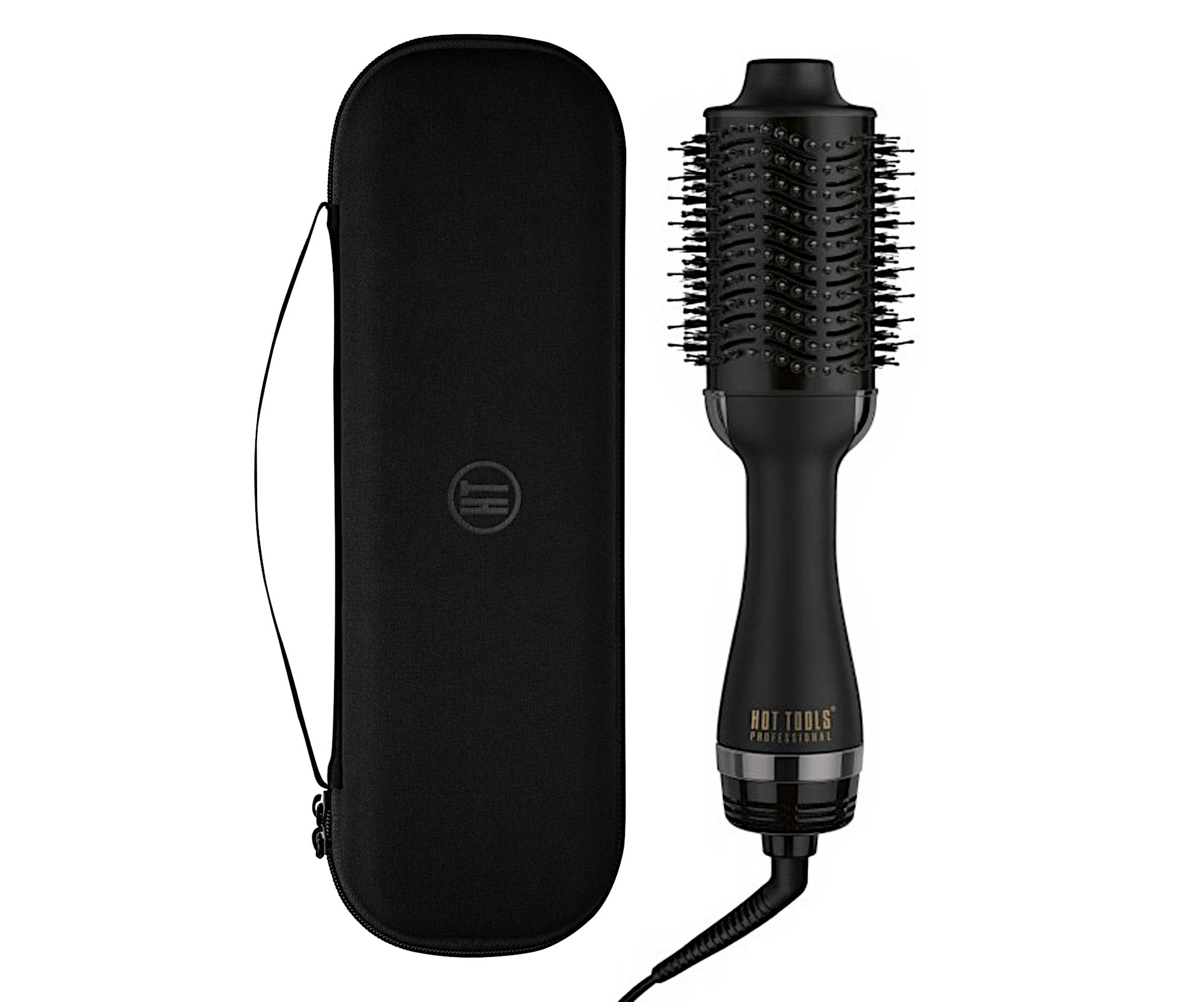 Oválný horkovzdušný kartáč na vlasy Hot Tools Black Gold Volumiser + pouzdro zdarma + dárek zdarma