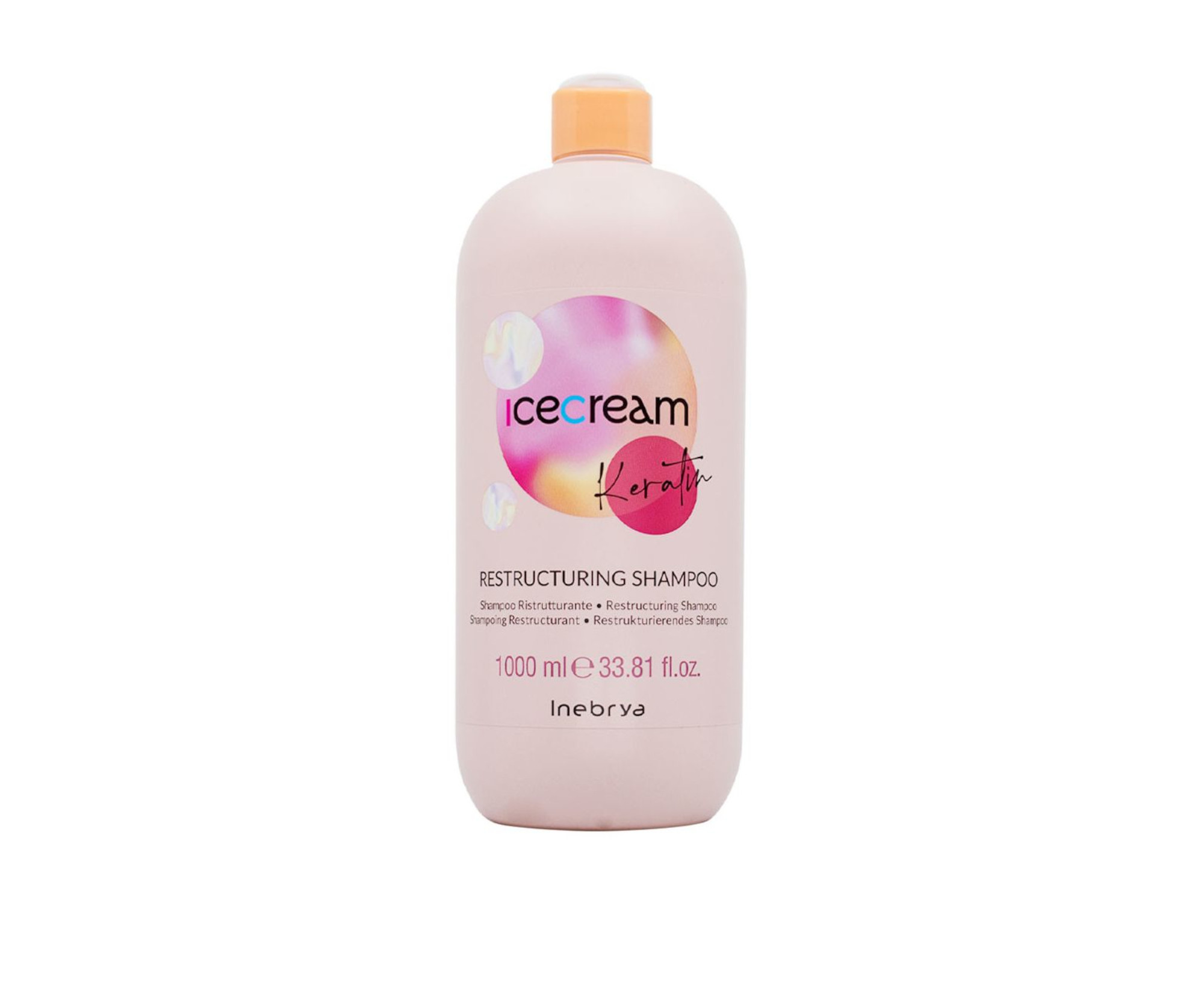 Šampon s keratinem pro poškozené vlasy Inebrya Ice Cream Keratin Restructuring Shampoo - 1000 ml (771026310) + DÁREK ZDARMA