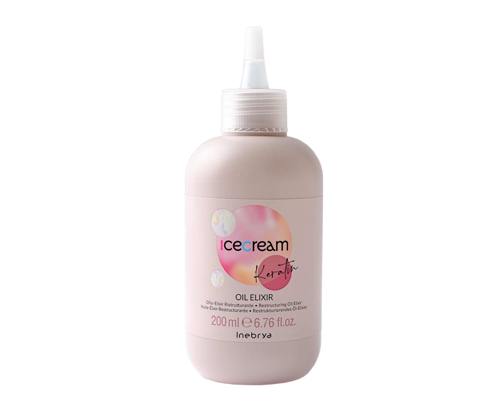 Olejové rekonstrukční sérum pro poškozené vlasy Inebrya Ice Cream Keratin Oil Elixir - 200 ml (771026314) + dárek zdarma