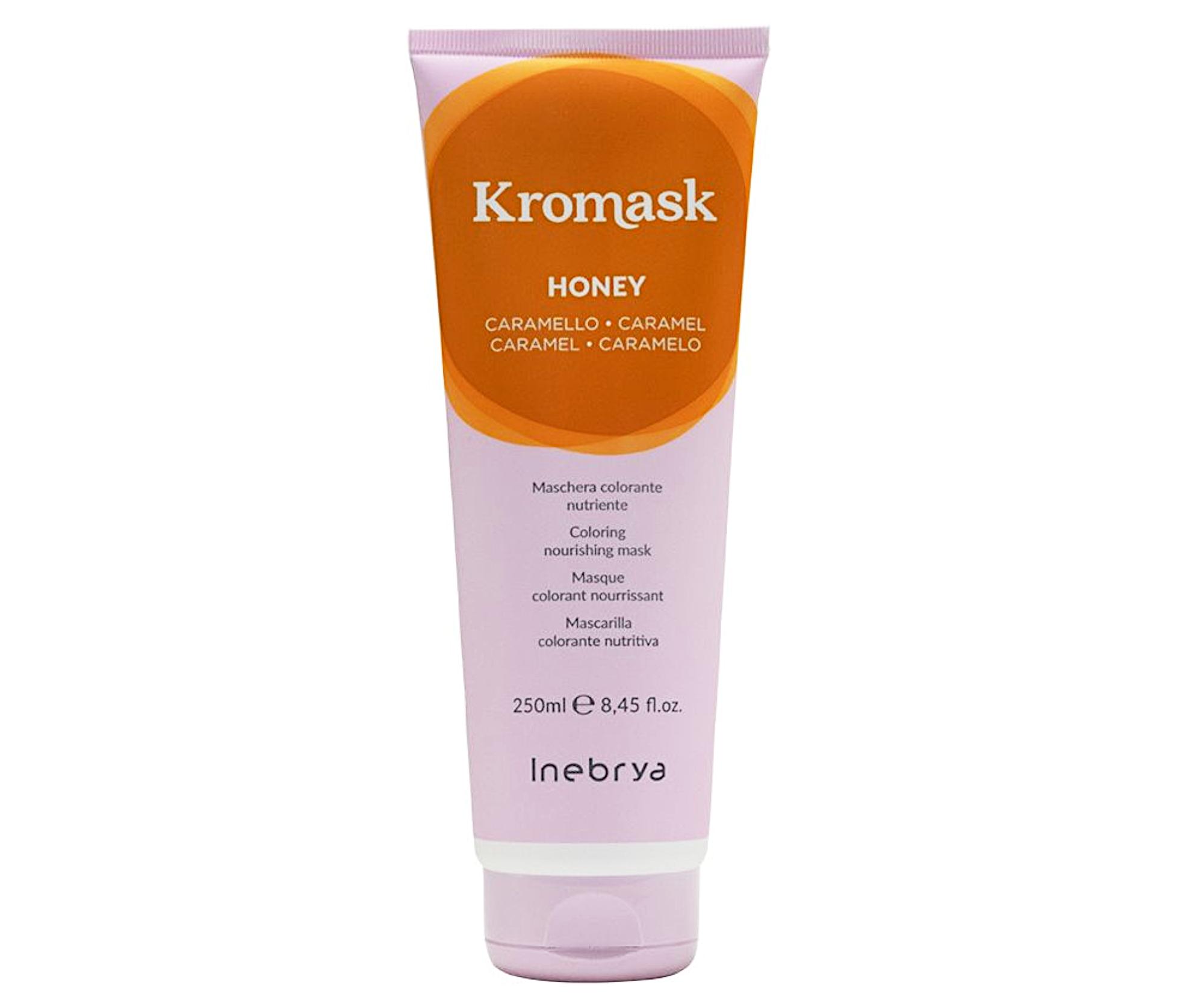 Barvicí vyživující maska Inebrya Kromask Honey - 250 ml, karamelová + dárek zdarma