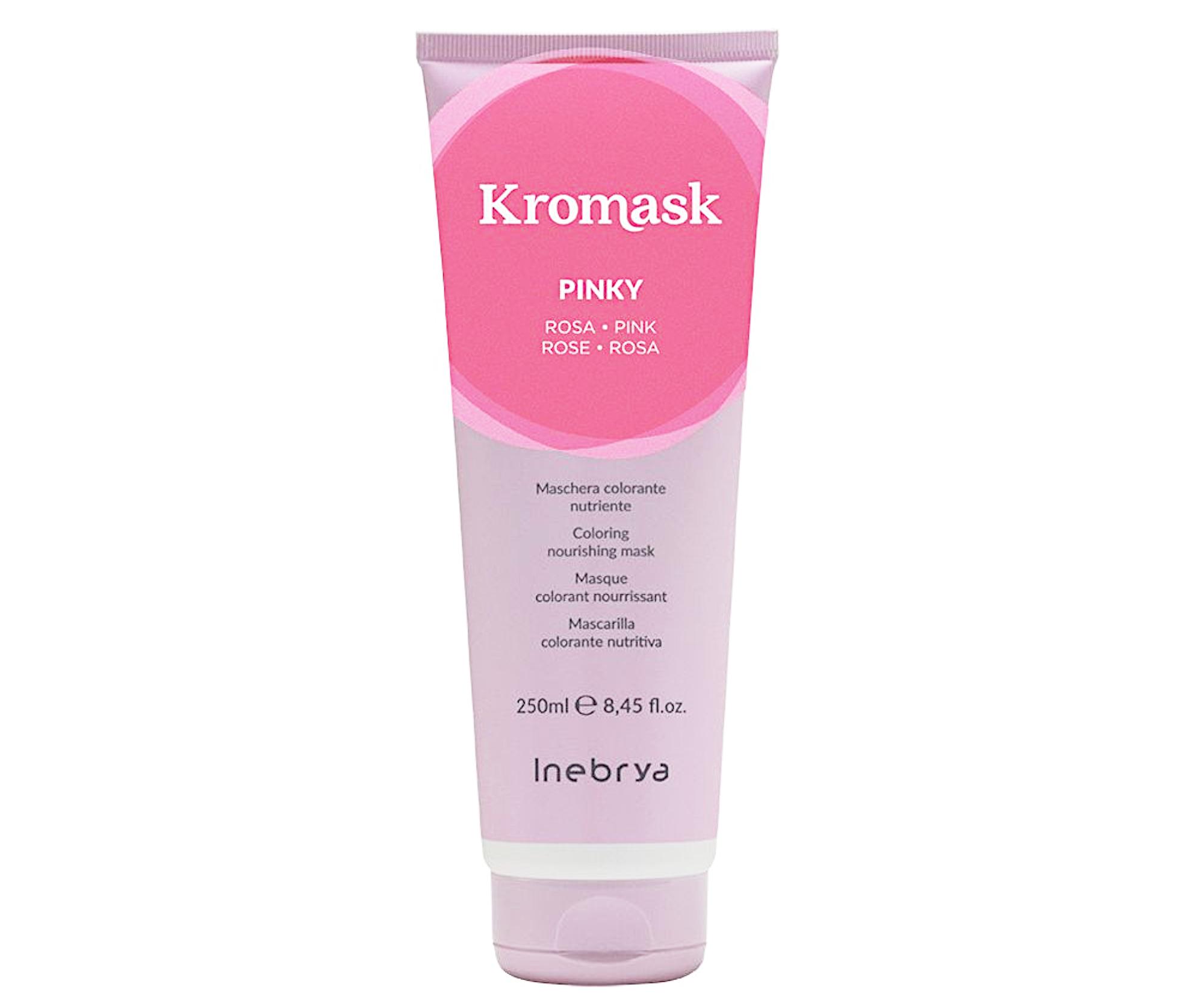 Barvicí vyživující maska Inebrya Kromask Pinky - 250 ml, růžová + dárek zdarma