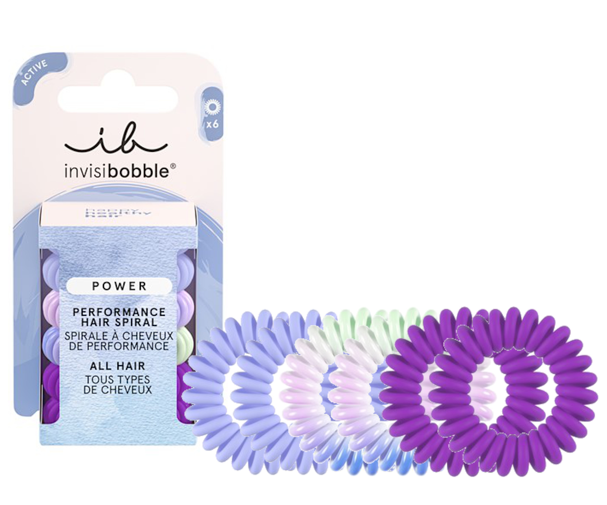 Sada spirálových gumiček Invisibobble Power Gym Jelly - 6 ks + dárek zdarma