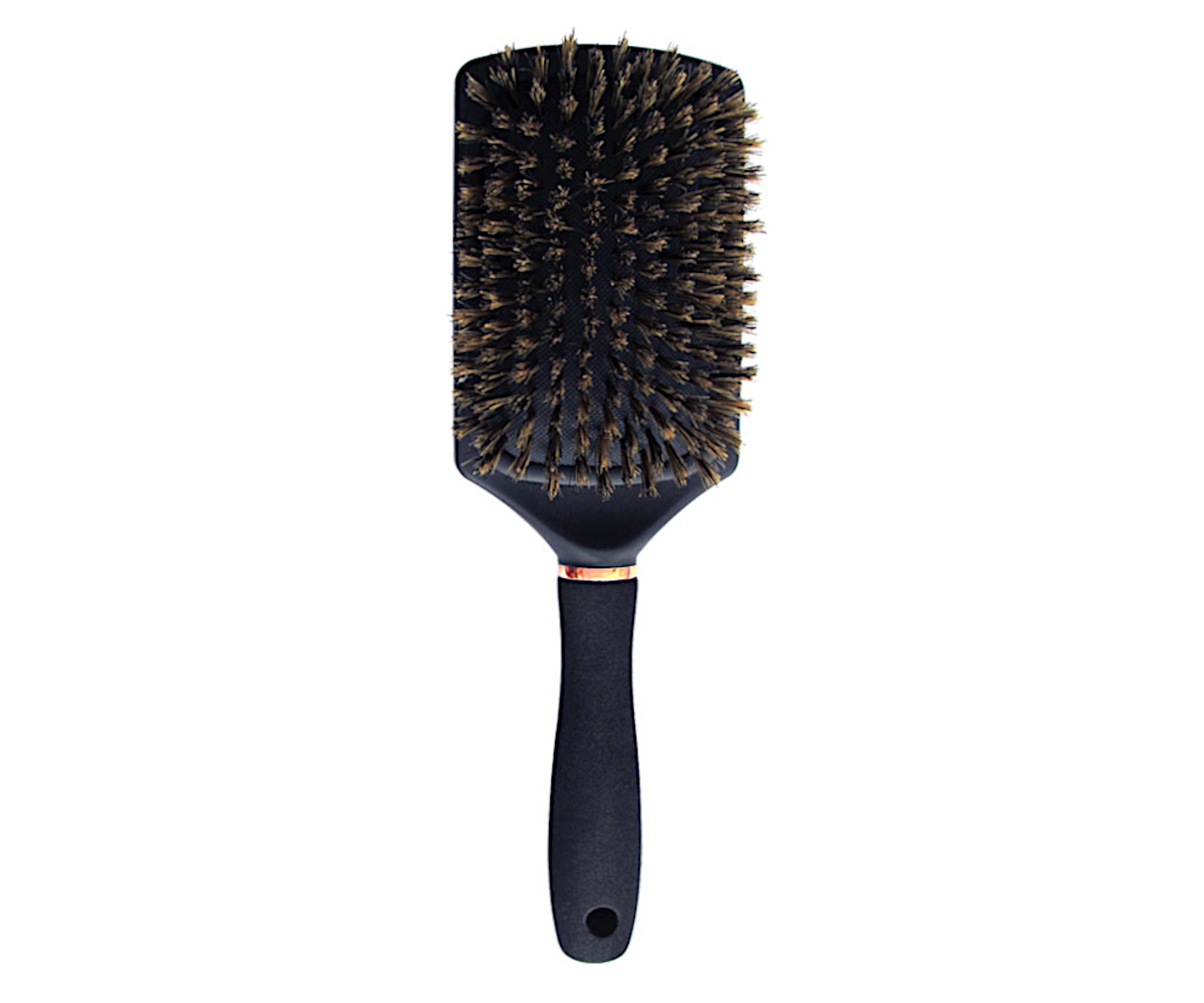 Kartáč na vlasy s kančími štětinami Duko - černý (DE20836) + dárek zdarma