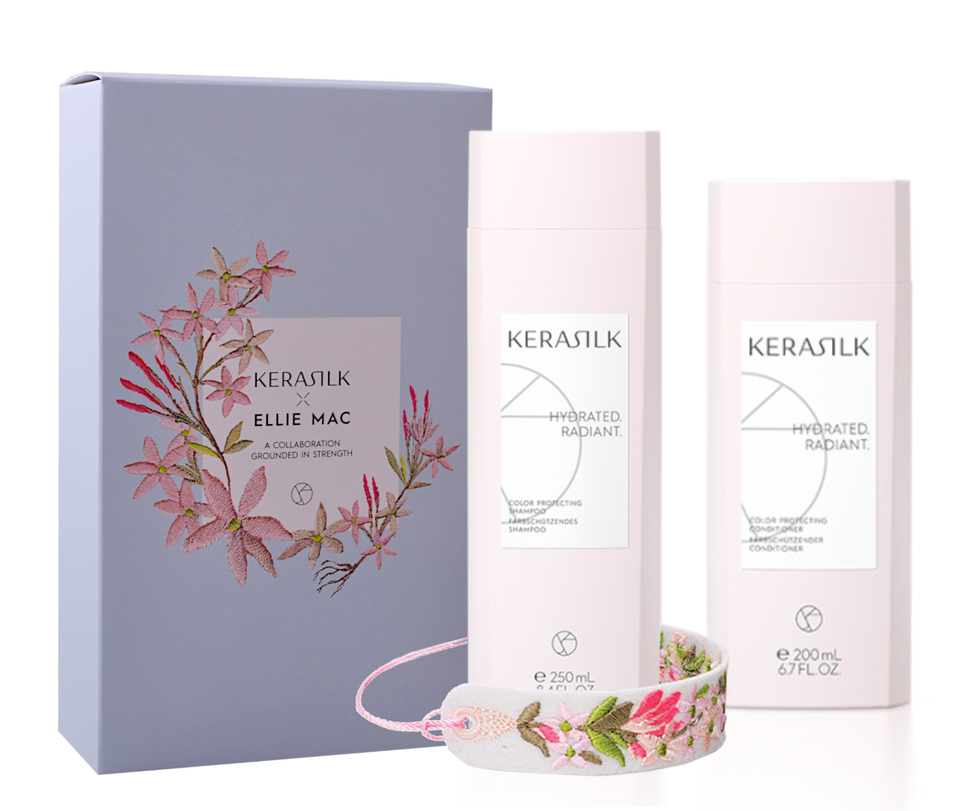 Dárková sada pro hydrataci barvených vlasů Kerasilk Color Protecting + náramek zdarma + dárek zdarma