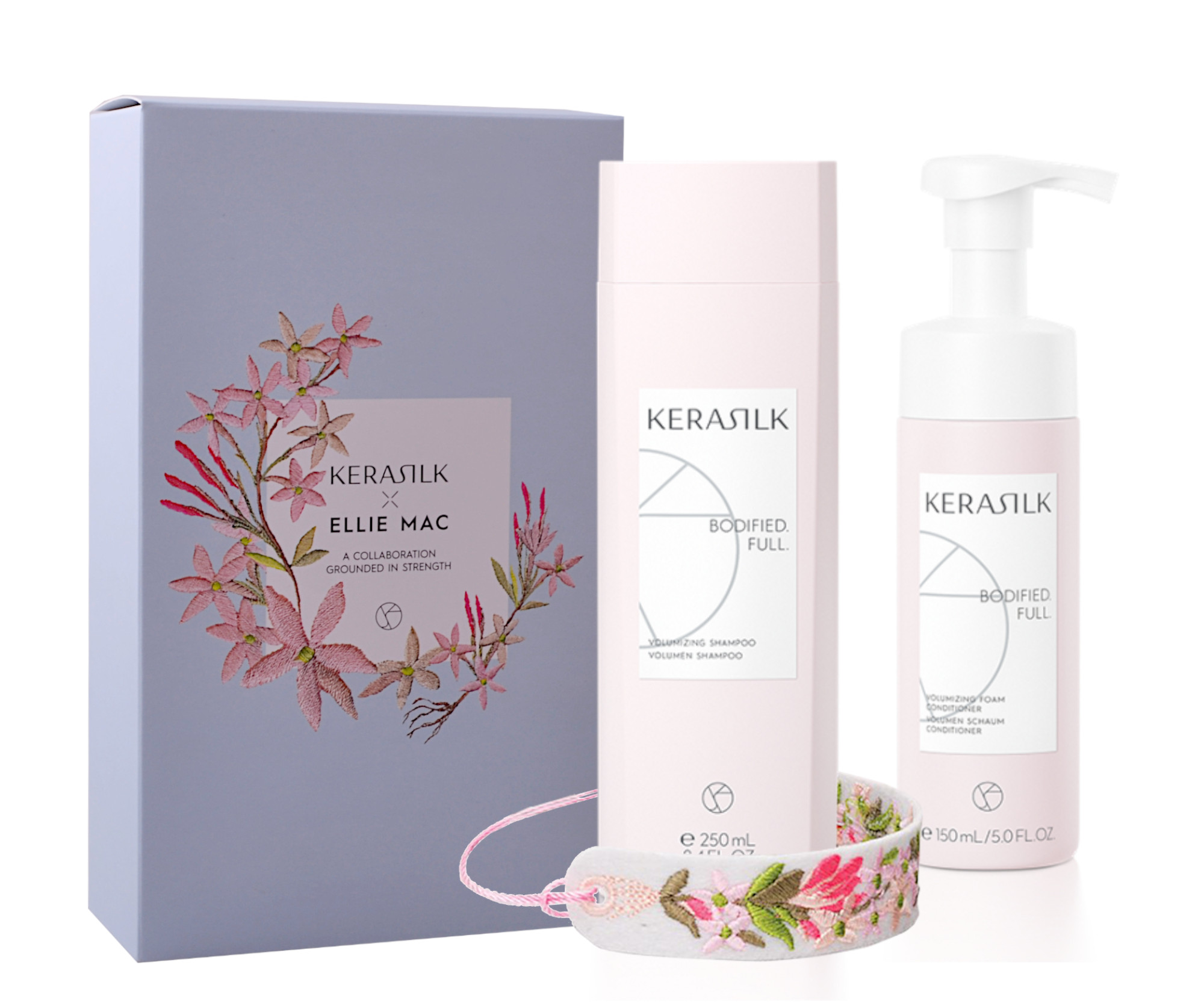 Dárková sada pro zvětšení objemu vlasů Kerasilk Volumizing + náramek zdarma + dárek zdarma