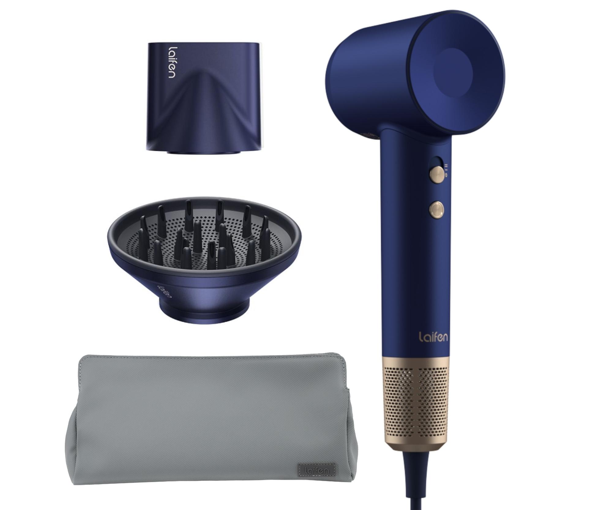 Profesionální fén na vlasy Laifen Swift Premium Golden Blue - 1600 W, modro-zlatý + dárek zdarma
