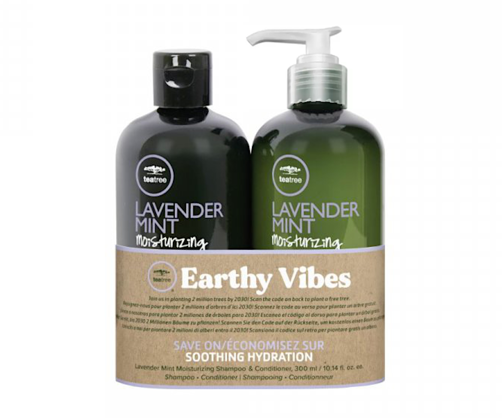 Sada pro hydrataci vlasů Paul Mitchell Tea Tree Lavender Mint Earthy Vibes + dárek zdarma