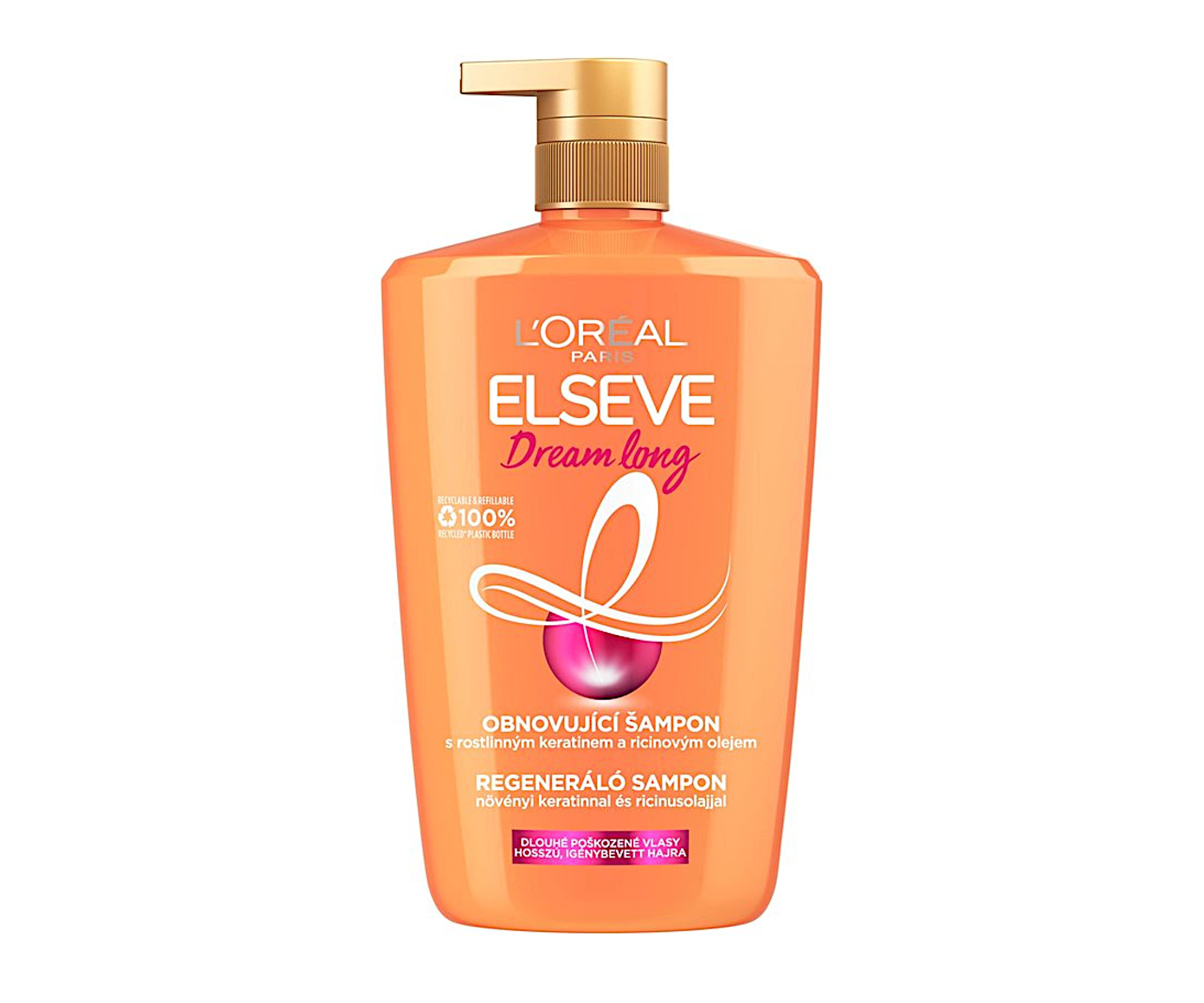 Šampon proti lámání vlasů Loréal Paris Elseve Dream Long - 1000 ml (AA539300) - L’Oréal Paris + DÁREK ZDARMA