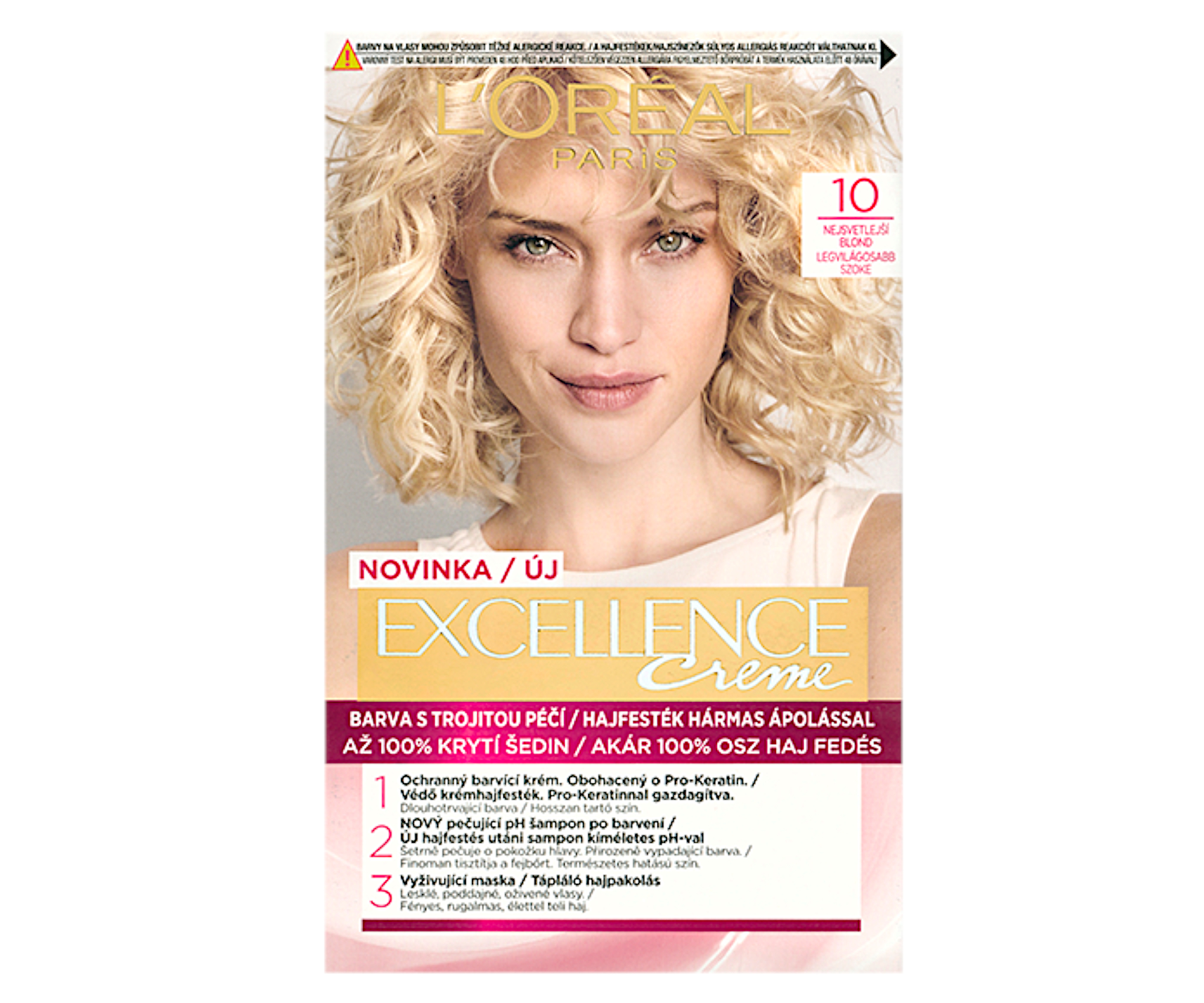 Permanentní barva Loréal Excellence 10 nejsvětlejší blond - L’Oréal Paris + dárek zdarma