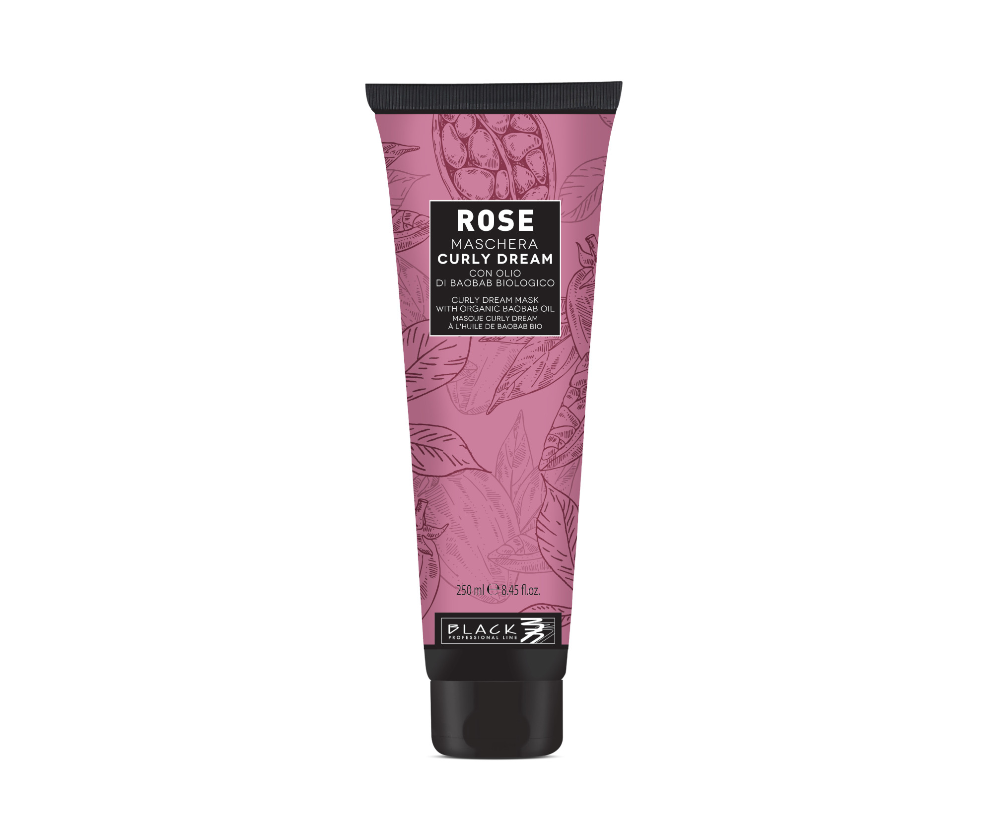 Maska pro vlnité a kudrnaté vlasy Black Rose Curly Dream Mask - 250 ml (102027) + dárek zdarma