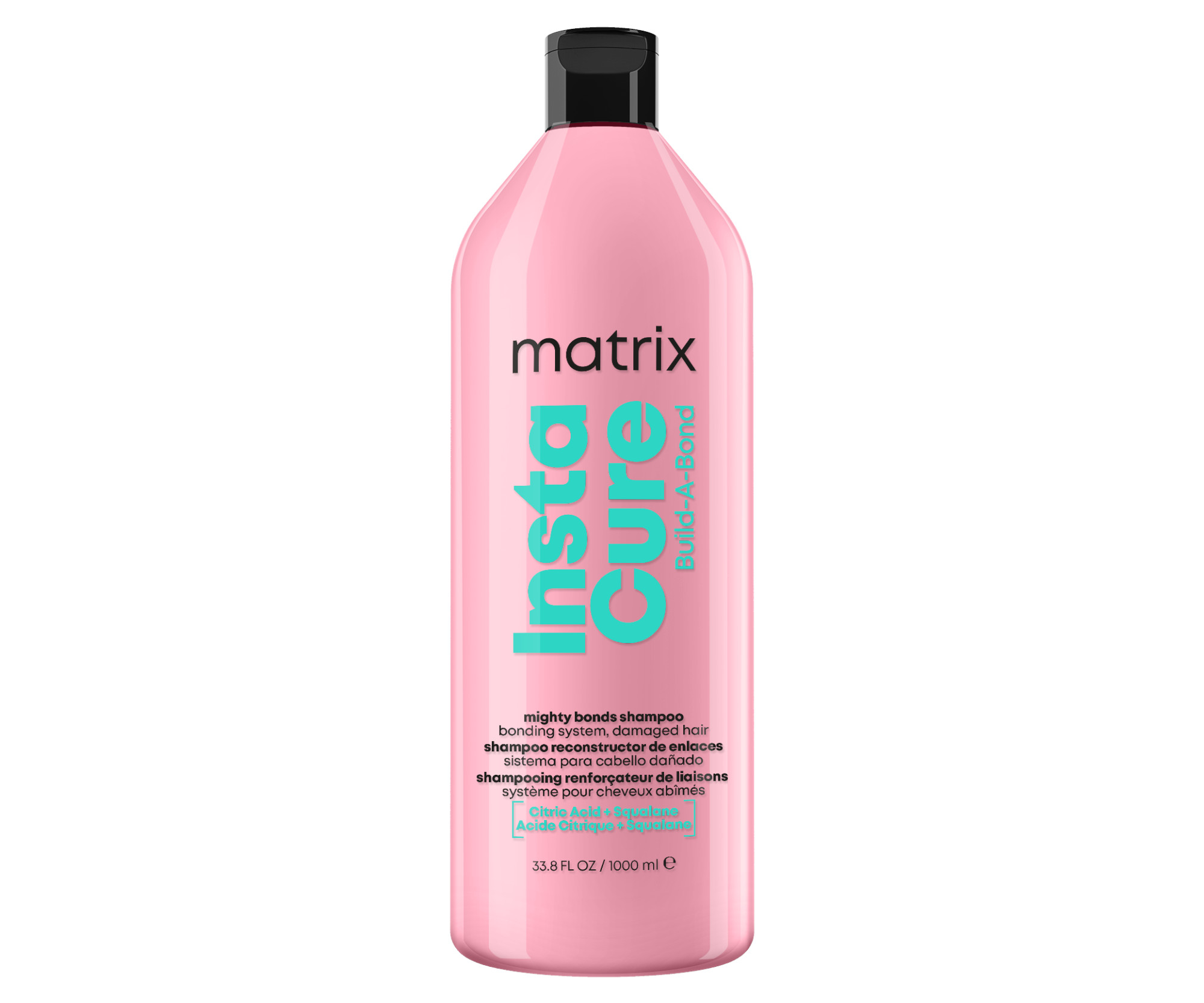 Obnovující šampon pro velmi poškozené vlasy Matrix Instacure Build-A-Bond - 1000 ml + dárek zdarma