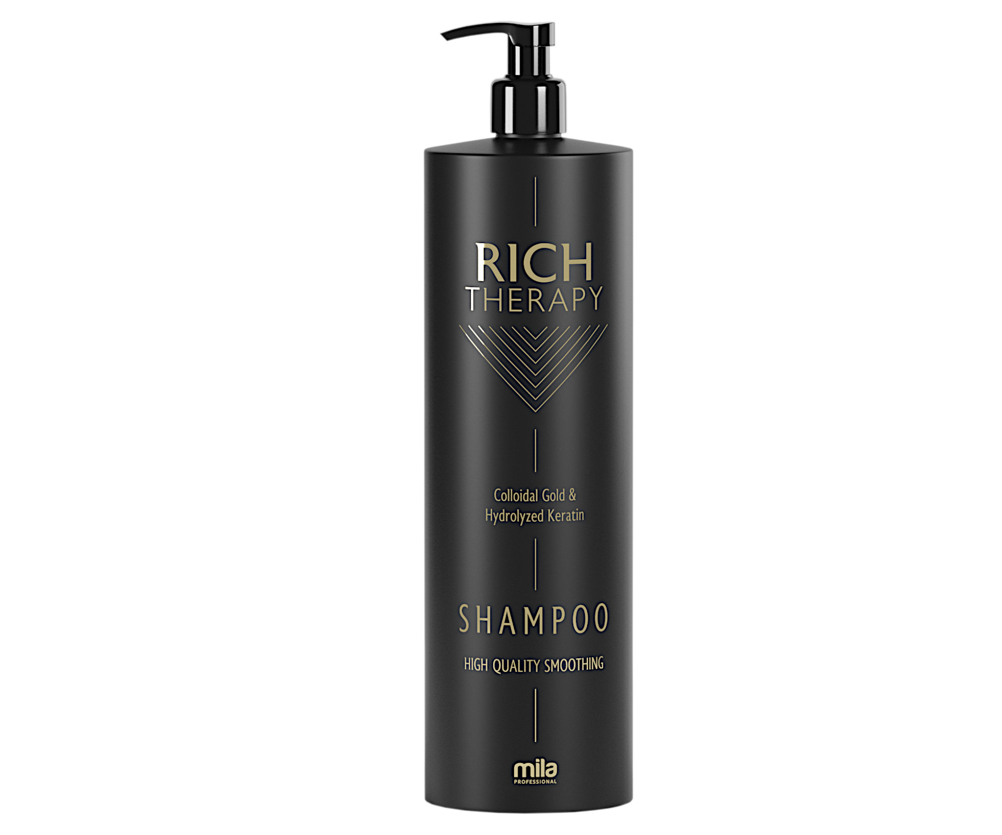 Obnovující šampon s keratinem pro poškozené vlasy Mila Rich Therapy Shampoo - 1000 ml (0106000) + DÁREK ZDARMA