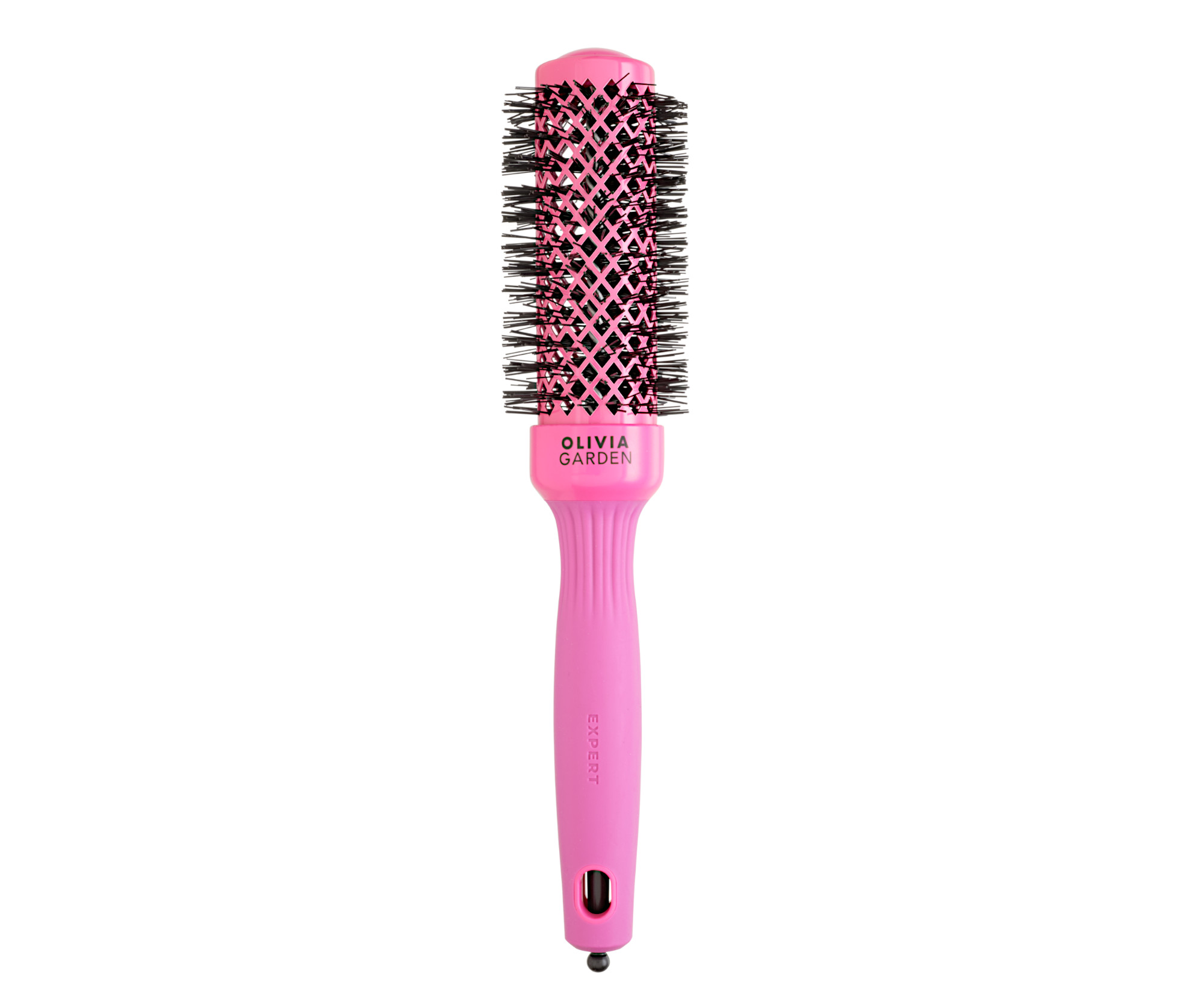 Kulatý foukací kartáč na vlasy Olivia Garden Expert Blowout Shine Pink - 35 mm (ID2020) + dárek zdarma