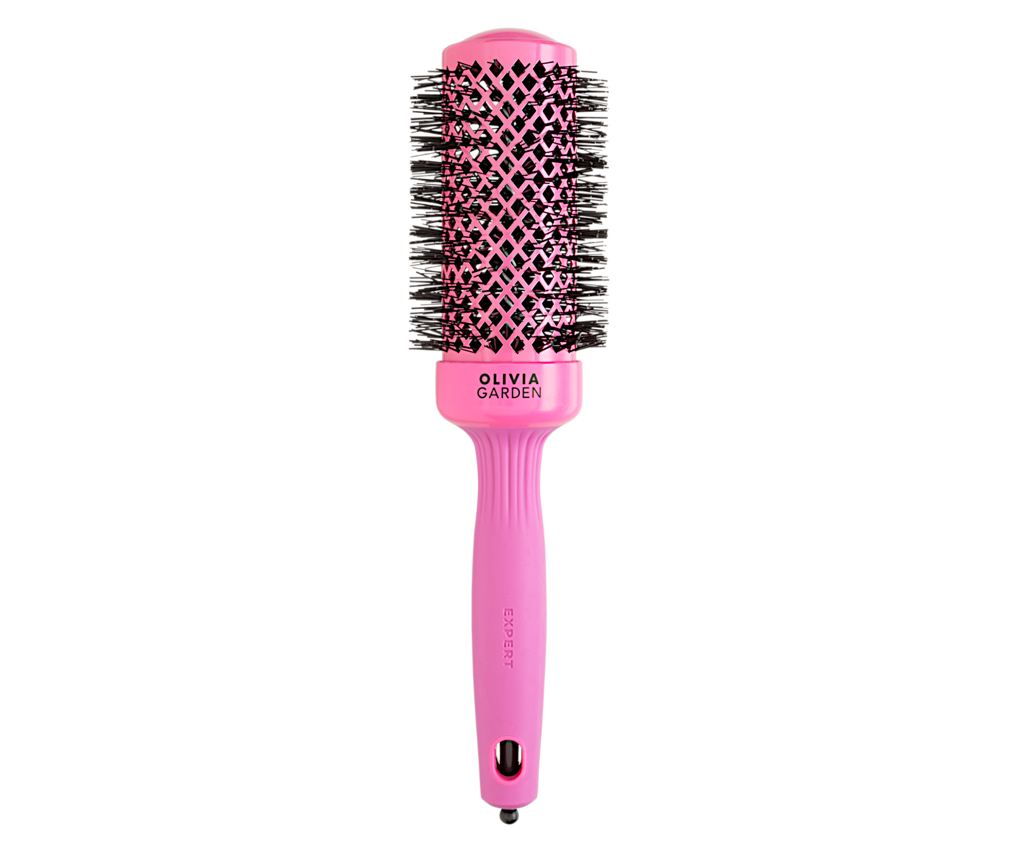 Kulatý foukací kartáč na vlasy Olivia Garden Expert Blowout Shine Pink - 45 mm (ID2021) + dárek zdarma