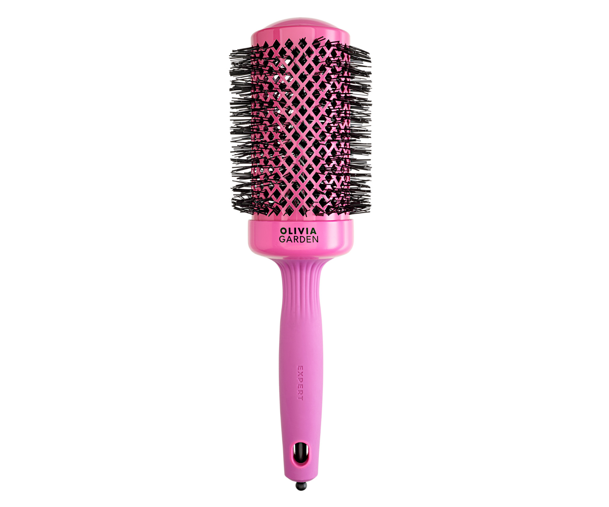 Kulatý foukací kartáč na vlasy Olivia Garden Expert Blowout Shine Pink - 55 mm (ID2022) + dárek zdarma