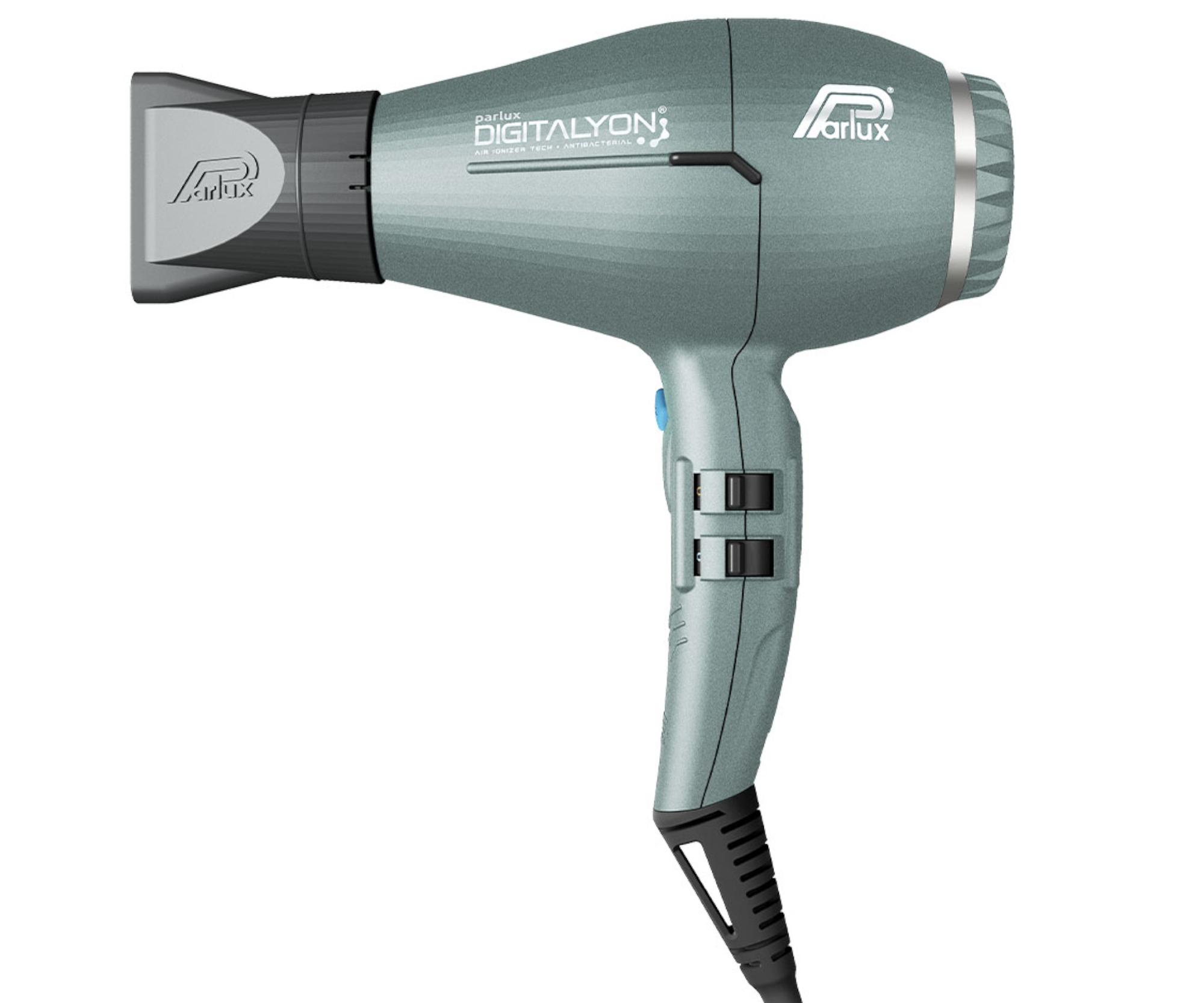 Profesionální fén na vlasy Parlux Digitalyon - 2400 W, šedo-zelený (P ALY-D/4) + dárek zdarma