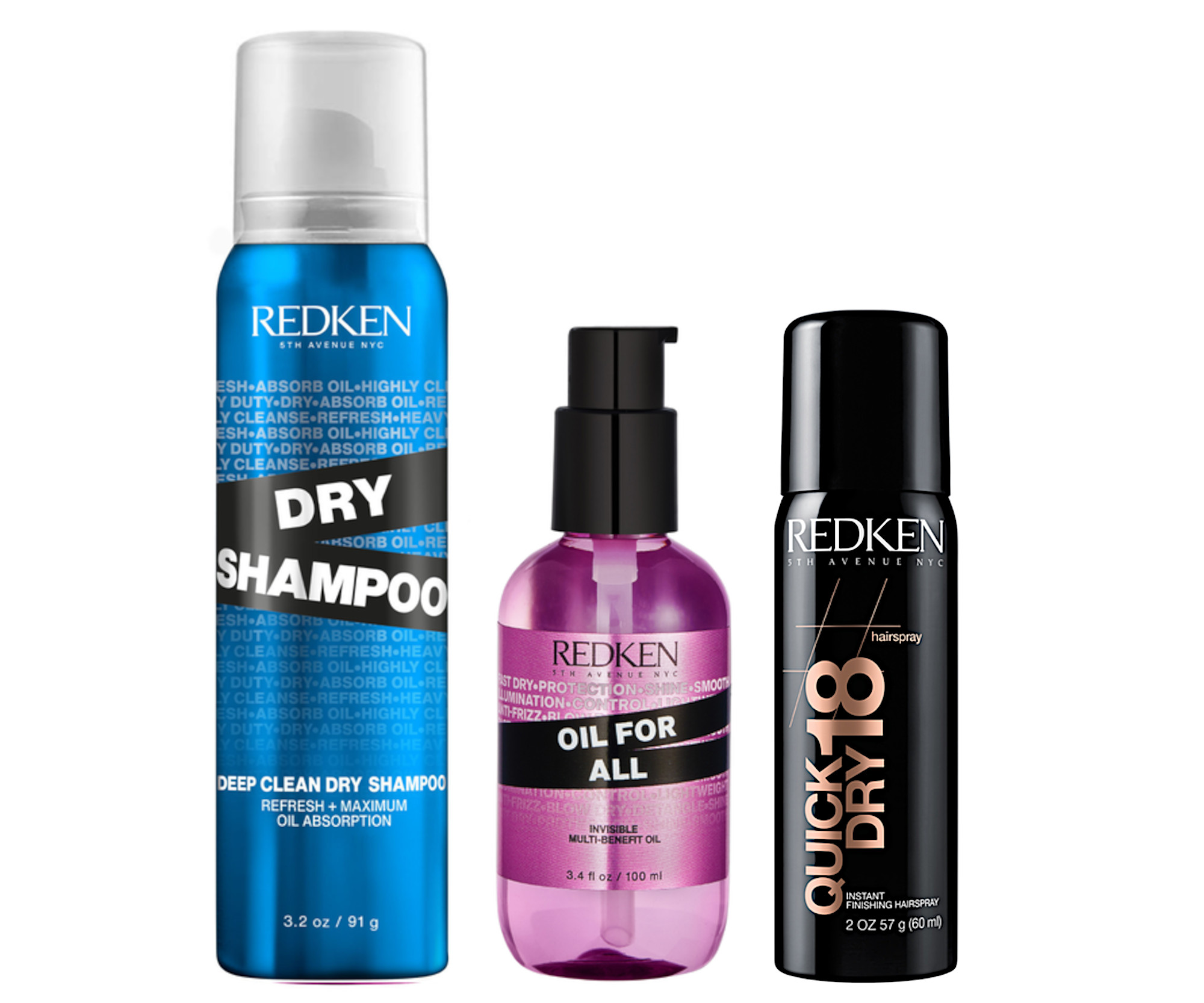 Stylingová sada Redken - suchý šampon + olej + lak na vlasy 60 ml ZDARMA + DÁREK ZDARMA