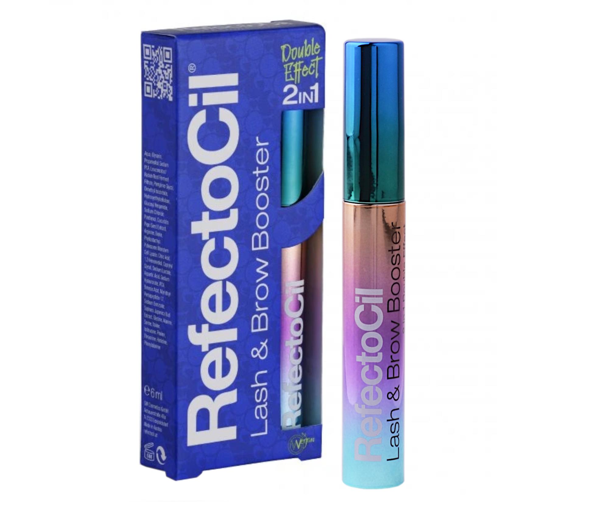 Sérum na řasy a obočí s dvojím účinkem RefectoCil Lash  a  Brow Booster 2in1 Vegan - 6 ml + dárek zdarma
