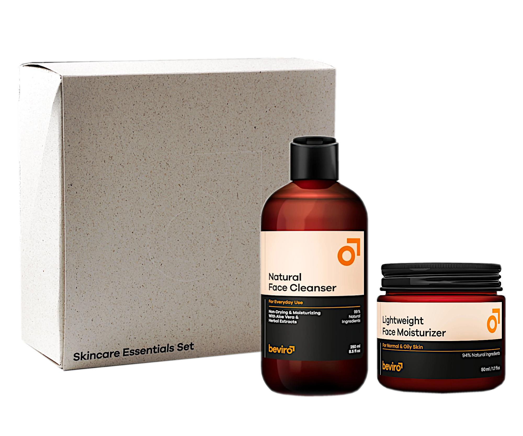Dárková sada pro svěží pánskou pleť Beviro Skincare Essentials Set (BV018) + dárek zdarma