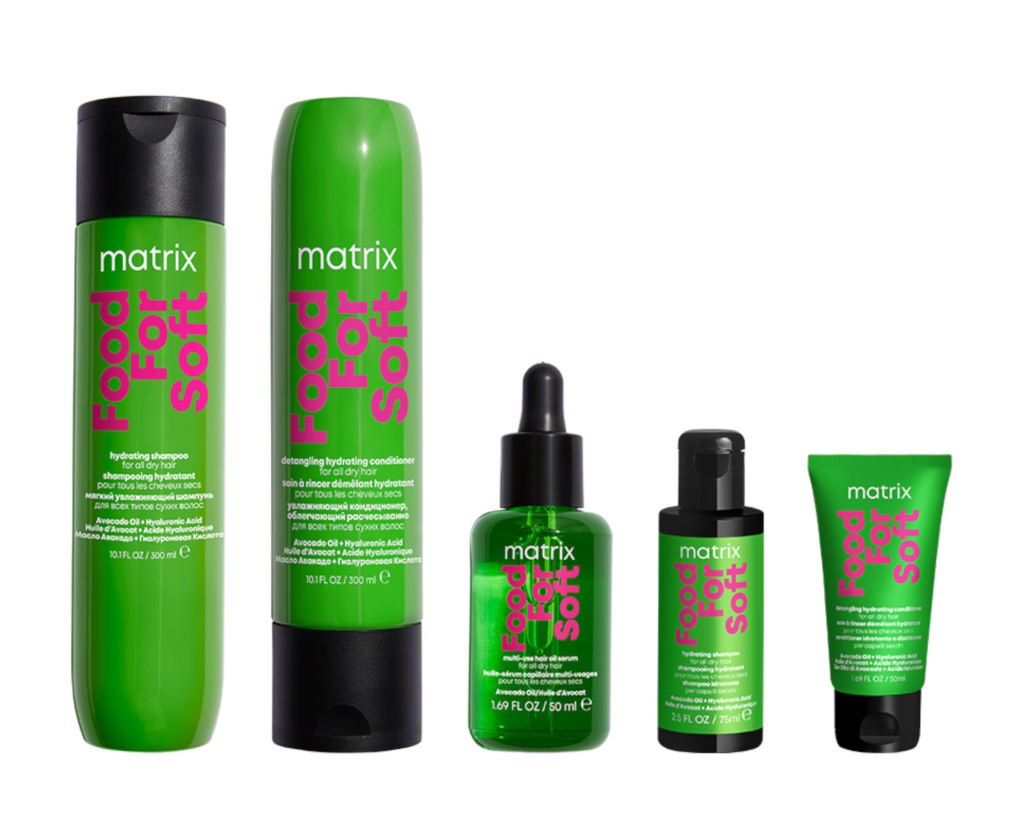 Sada pro hydrataci suchých vlasů Matrix Food For Soft + šampon 75 ml a kondicionér 50 ml zdarma + dárek zdarma