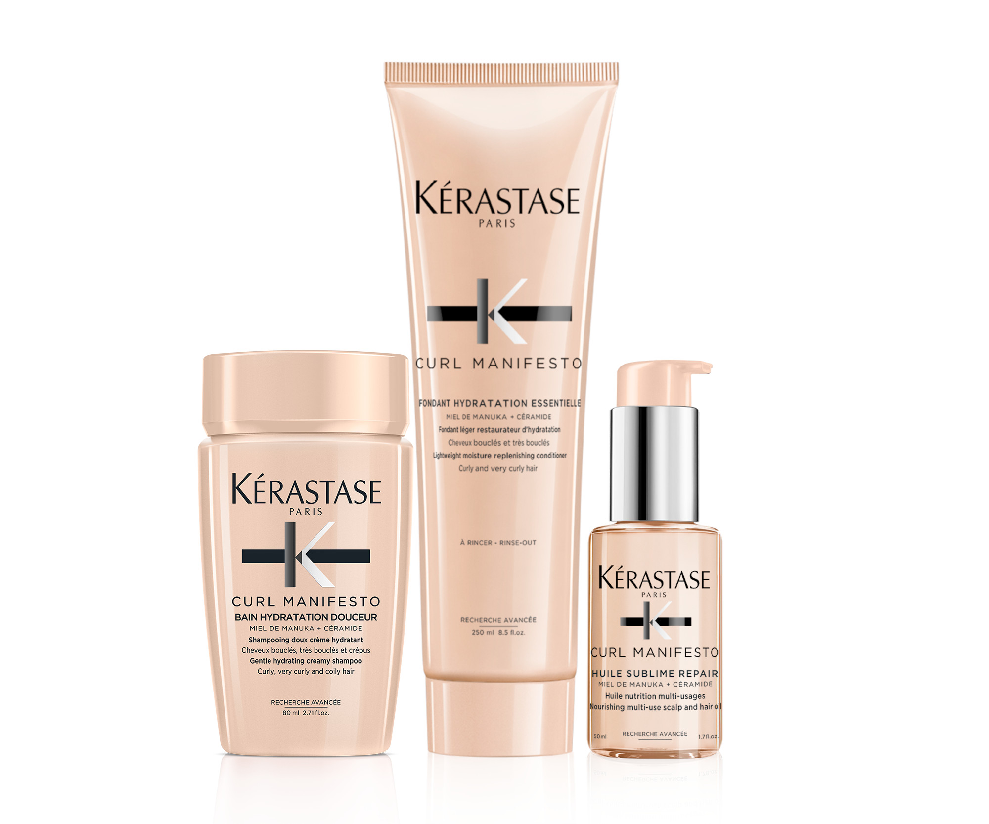 Sada pro vlnité a kudrnaté vlasy Kérastase Curl Manifesto + šampon 80 ml zdarma + DÁREK ZDARMA