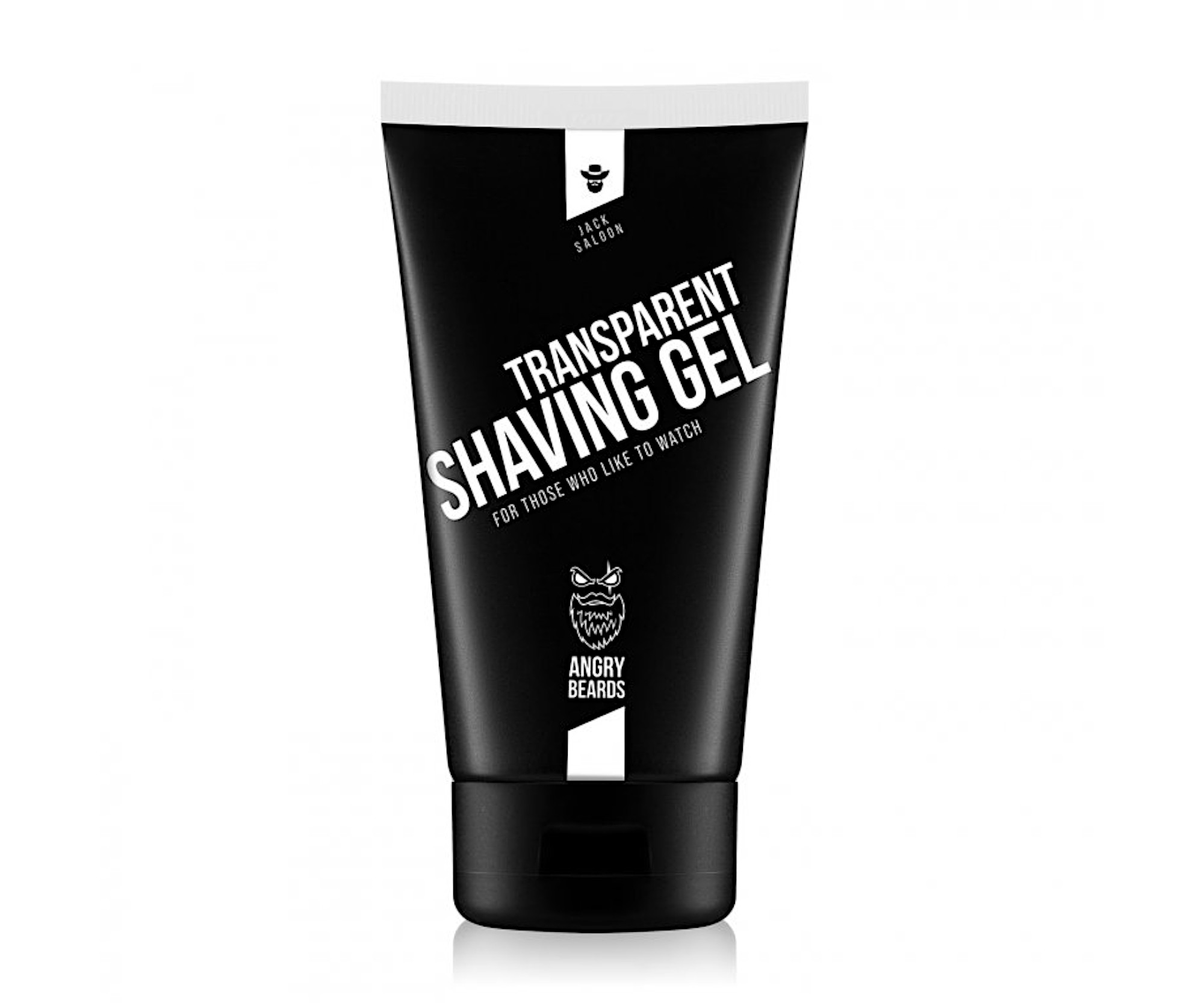 Transparentní gel na holení Angry Beards Transparent Shaving Gel Jack Saloon - 150 ml + dárek zdarma