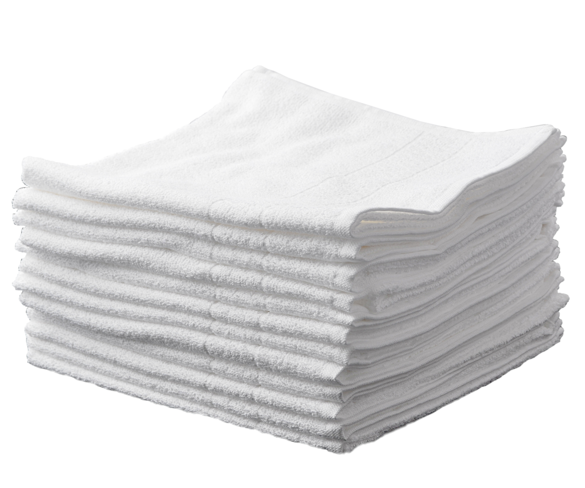 Bavlněné ručníky Sibel Bob Tuo - 50 x 85 cm - 12 ks, bílé (3510100) + DÁREK ZDARMA